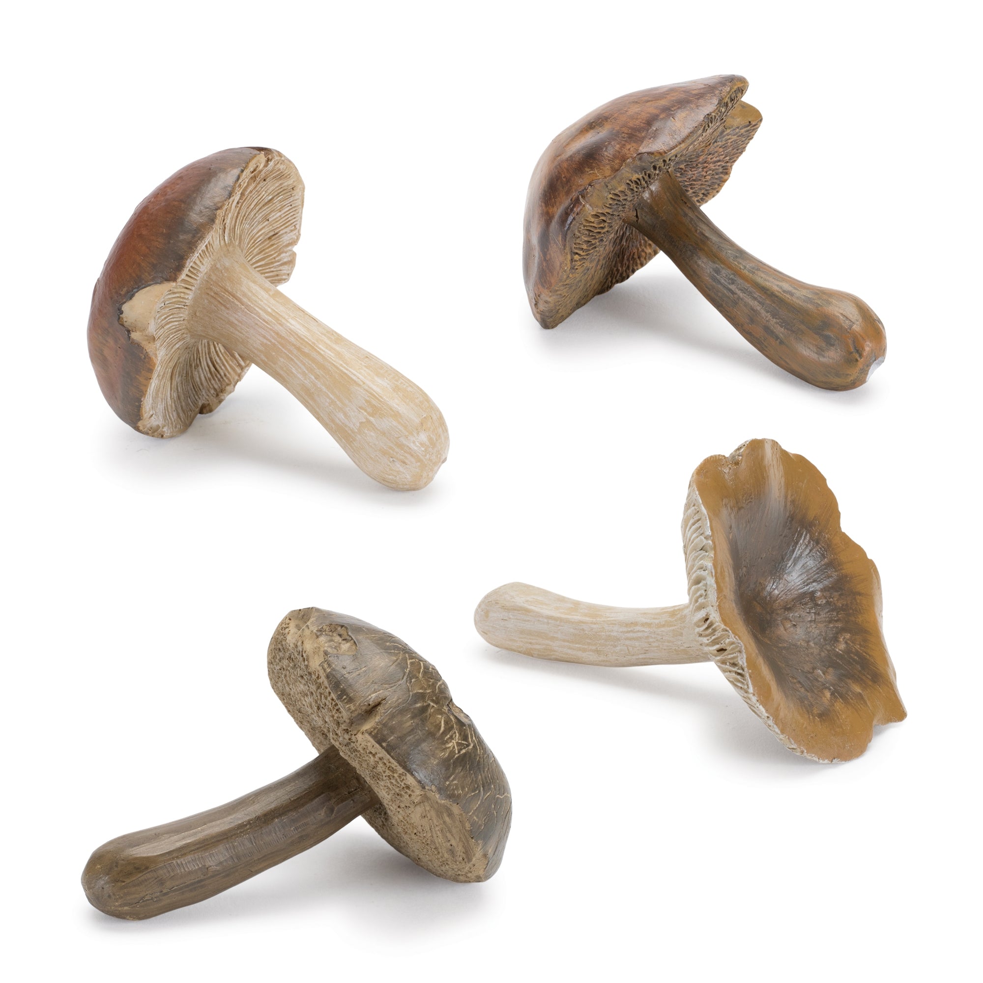 Stone Mushroom Shelf Sitter, Set of 12