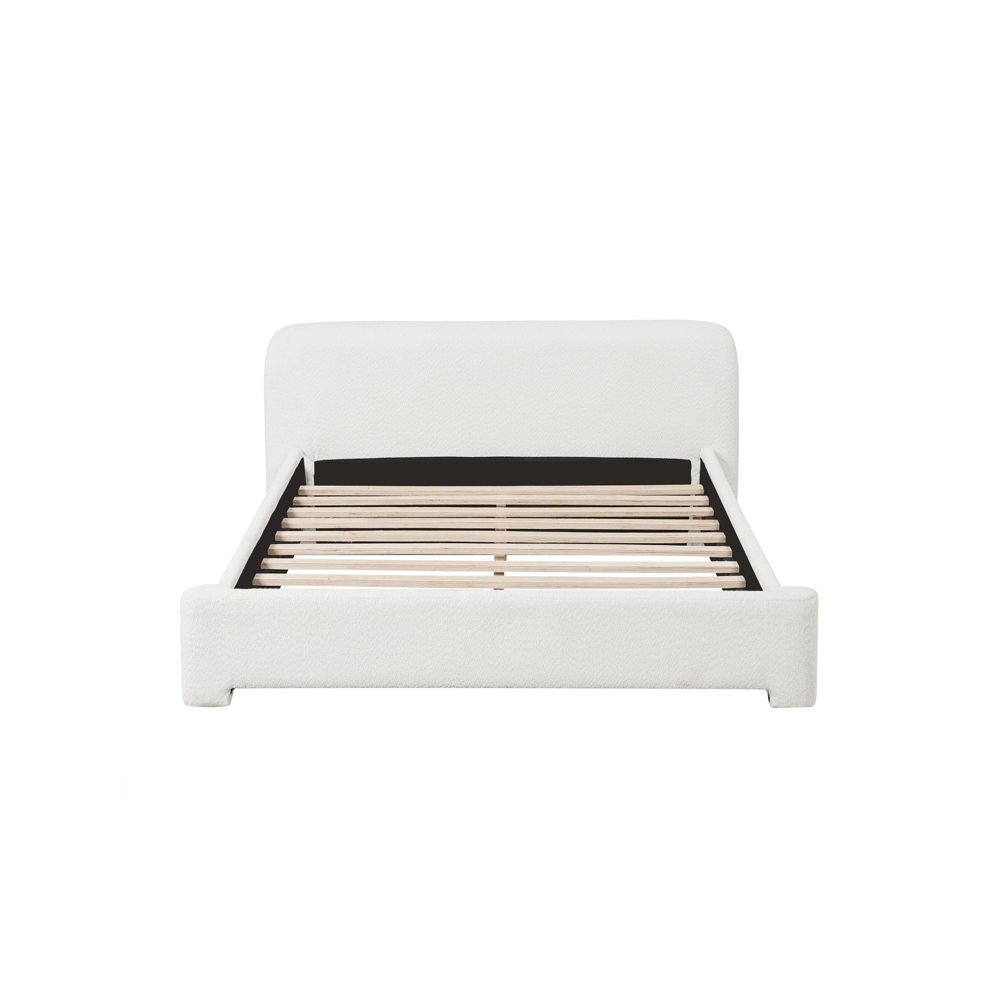 Cozy White Bouce Upholstered Bed