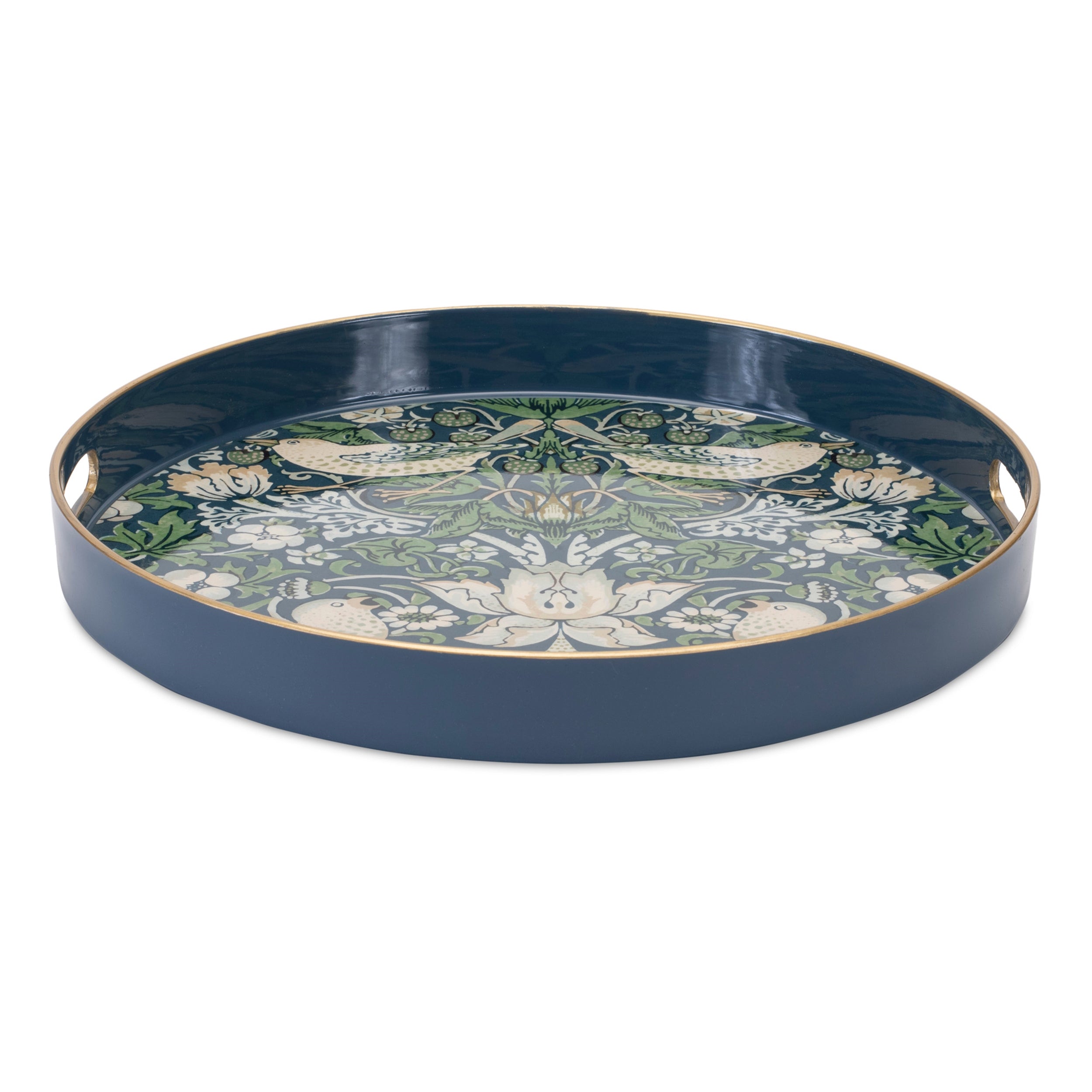 Round William Morris Tray