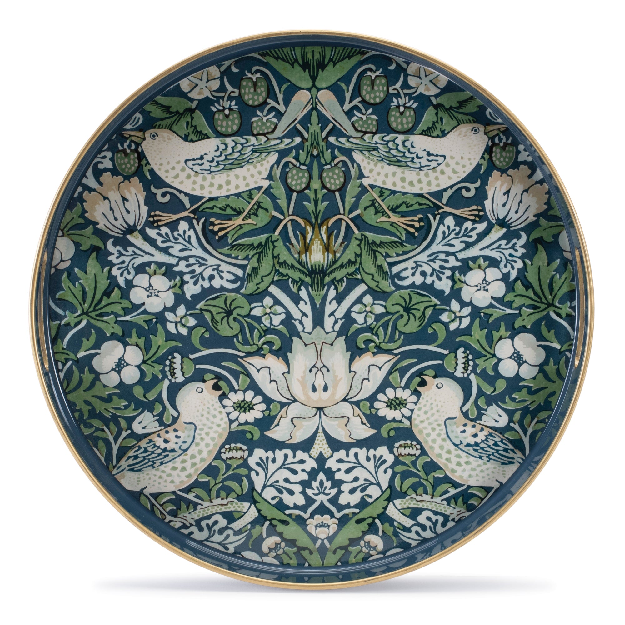 Round William Morris Tray