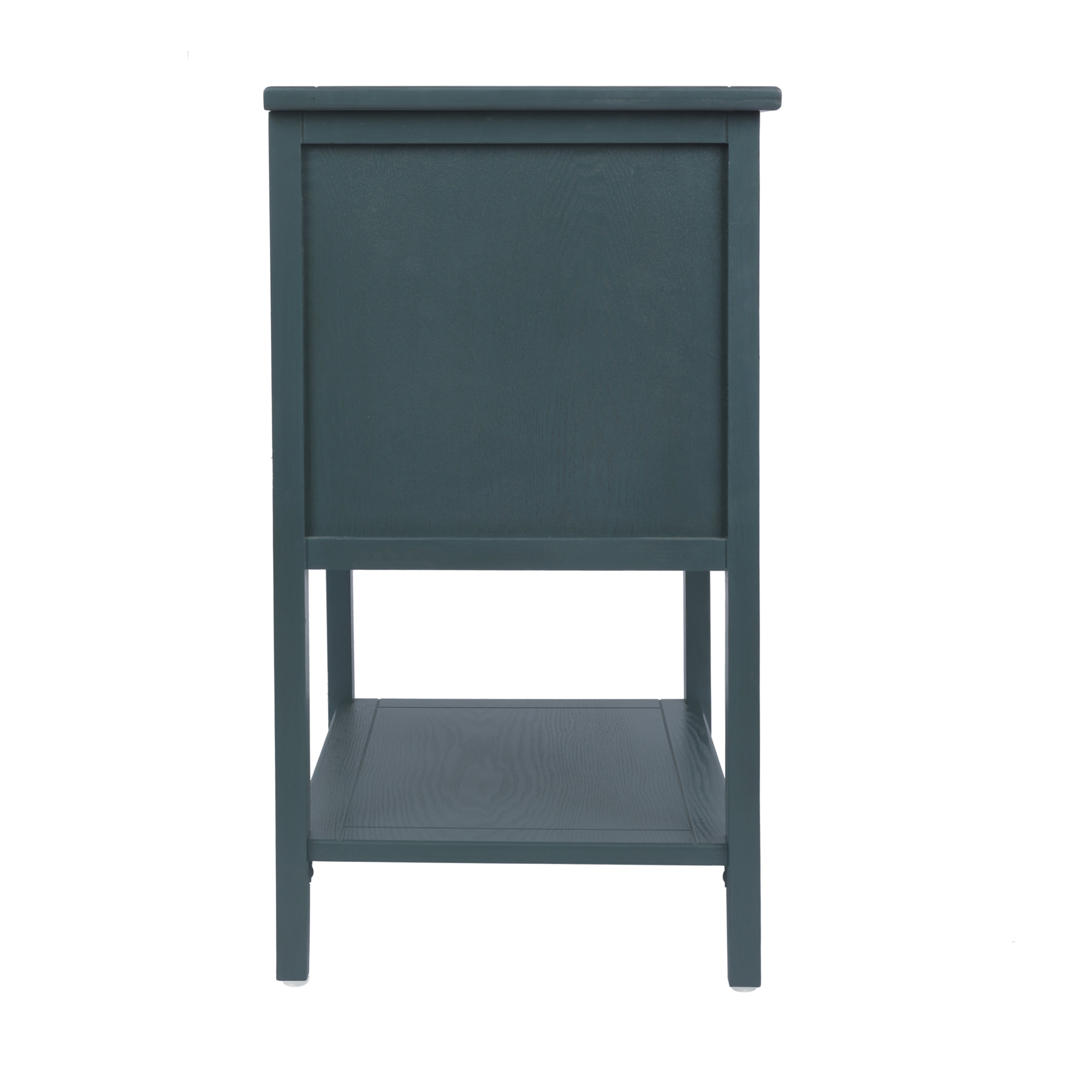 2-Drawer Side Table with Natural Rattan Drawers