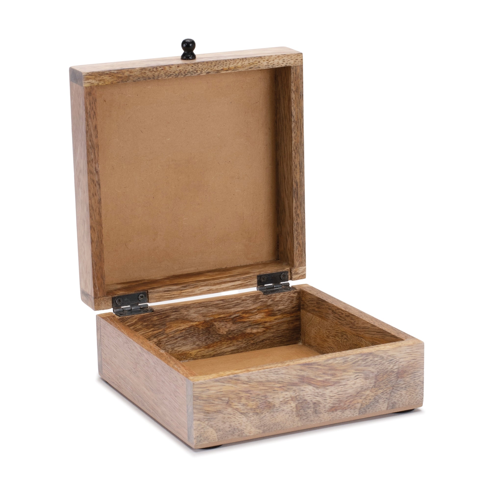 Mango Wood Box with Art Deco Lid