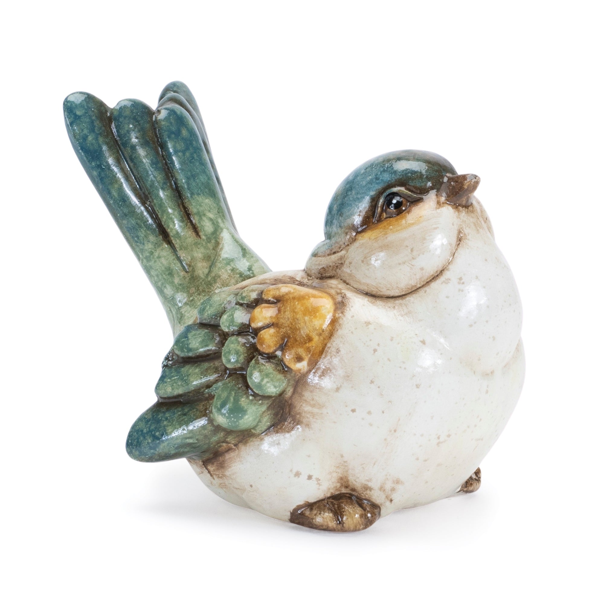 Terra Cotta Bird Figurine, Set of 6