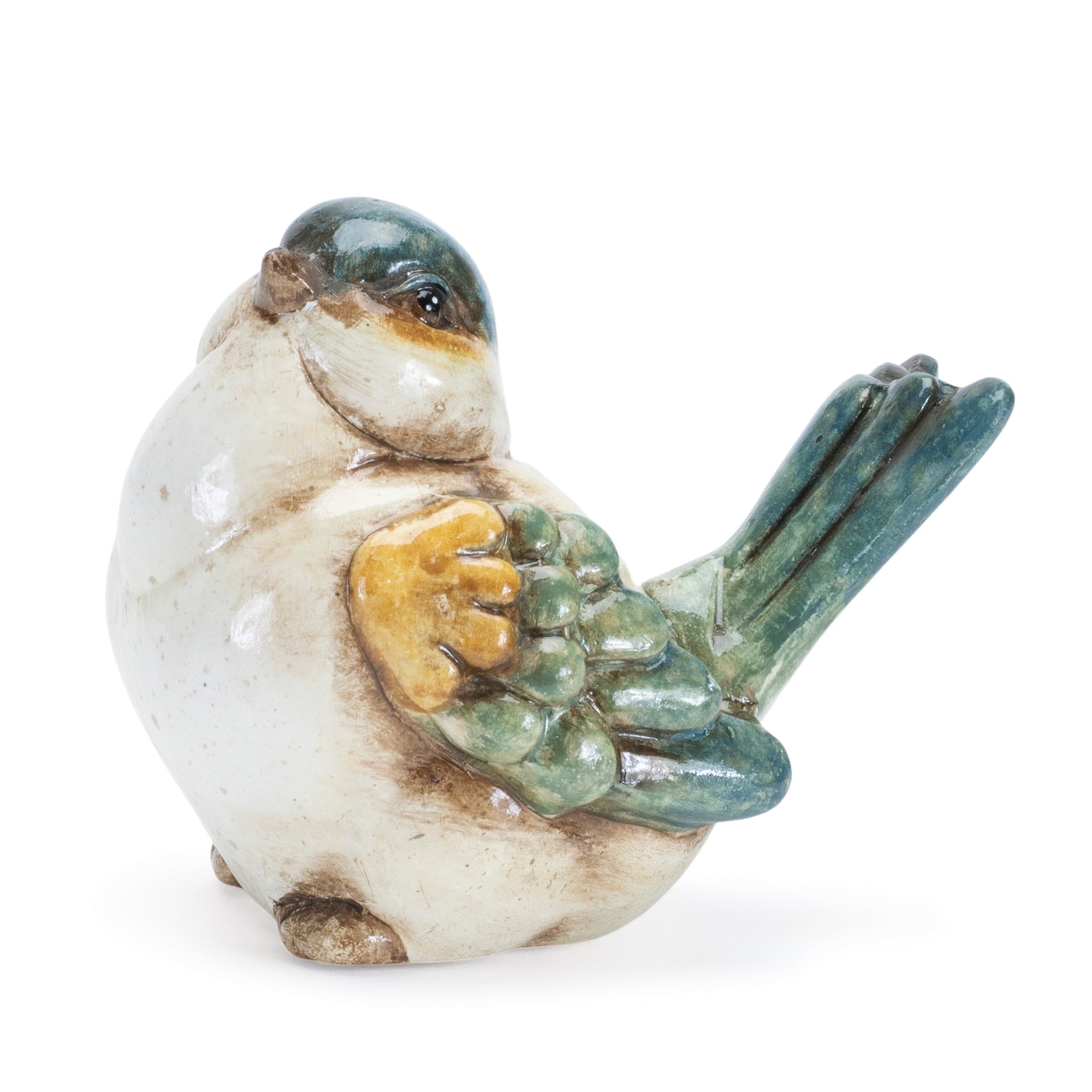 Terra Cotta Bird Figurine, Set of 6