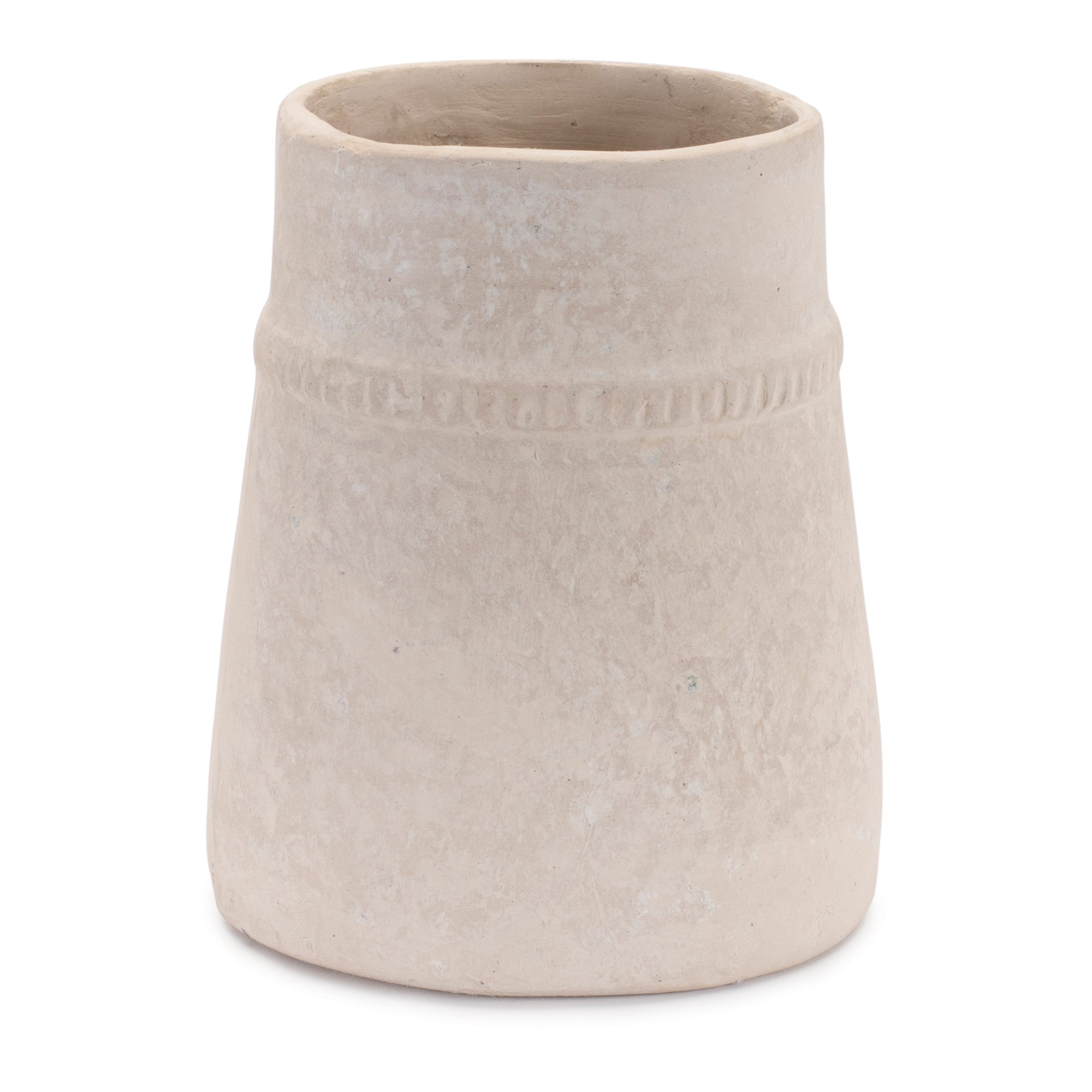 6.5" Recycled Paper Chalk Vase