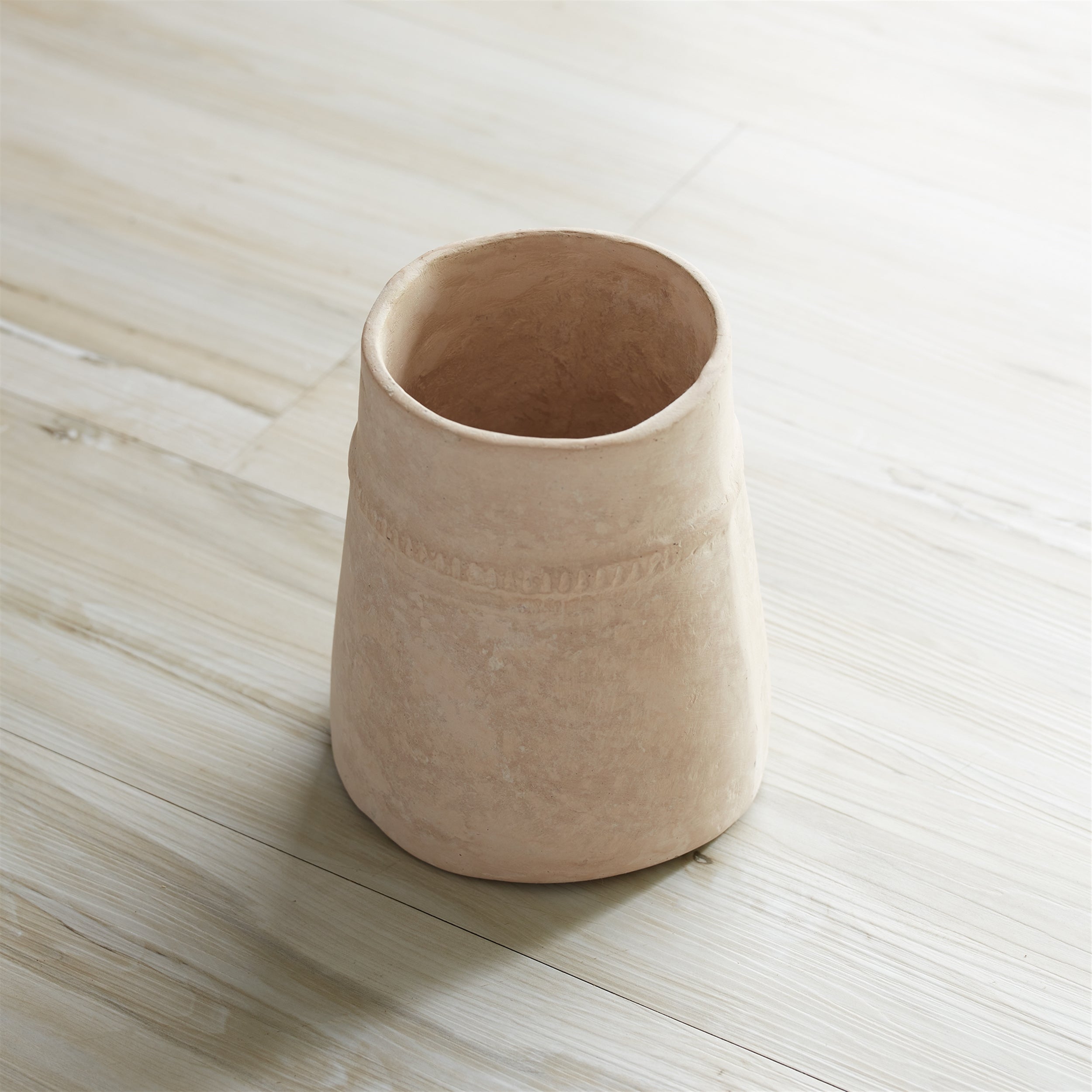 6.5" Recycled Paper Chalk Vase