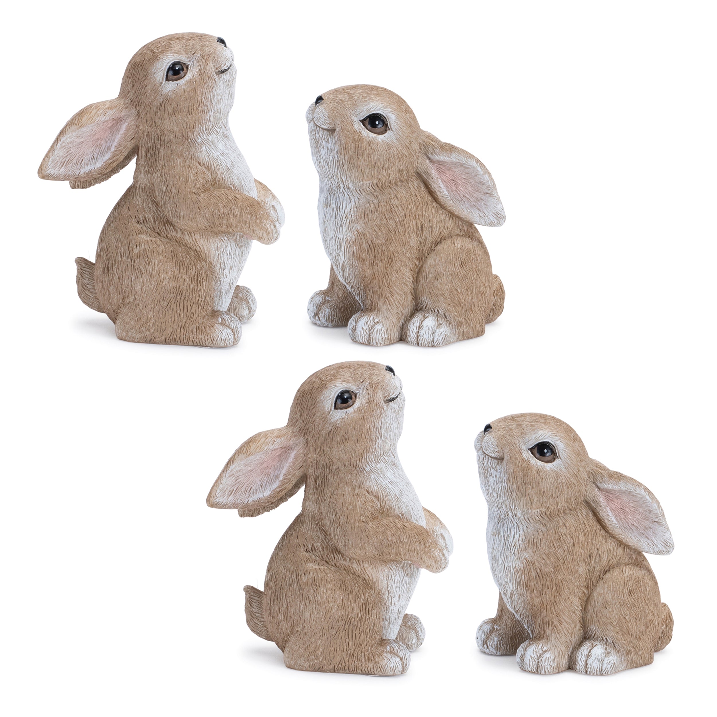 Woodland Bunny Figurine, Set of 4