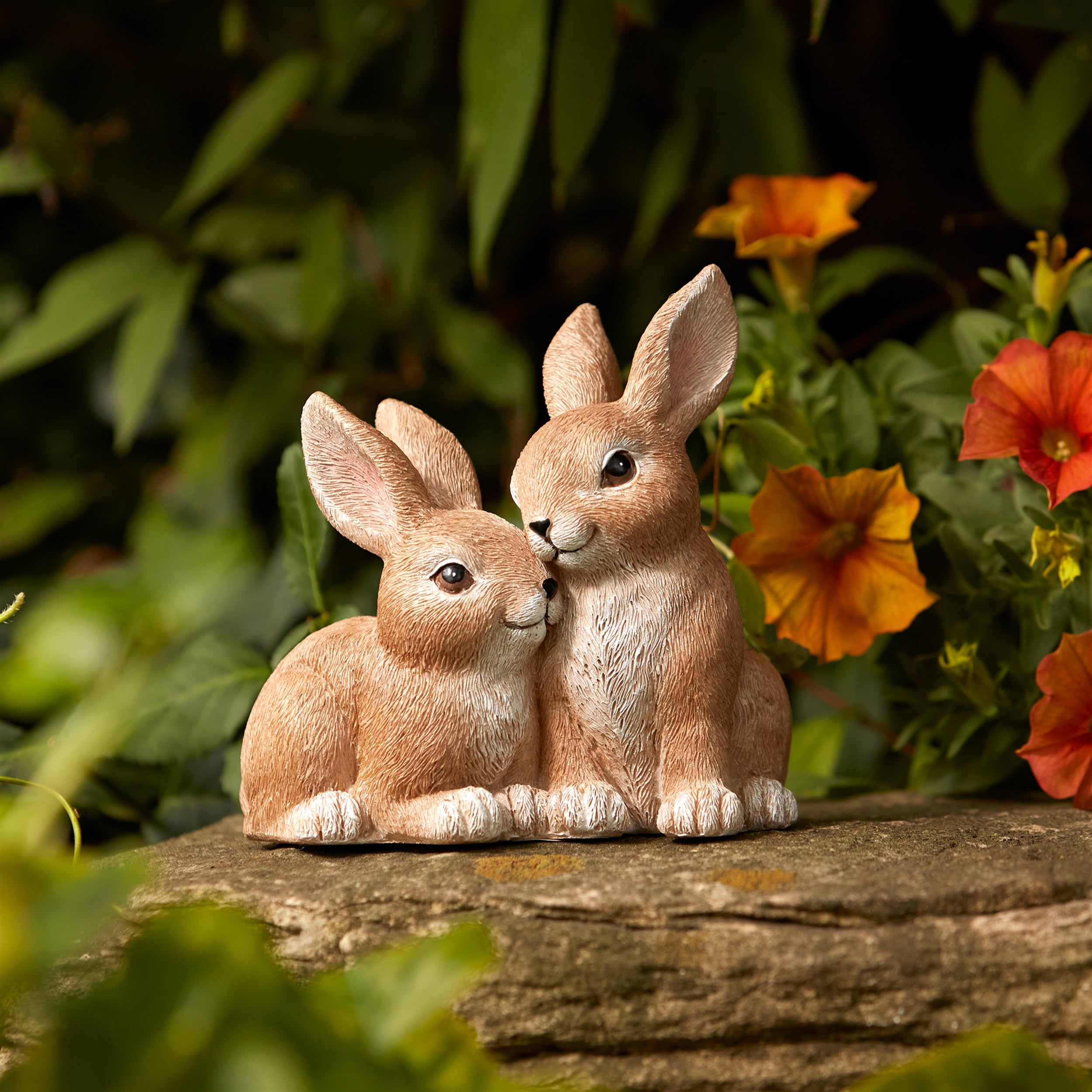 Woodland Bunny Couple Figurine, Set of 2
