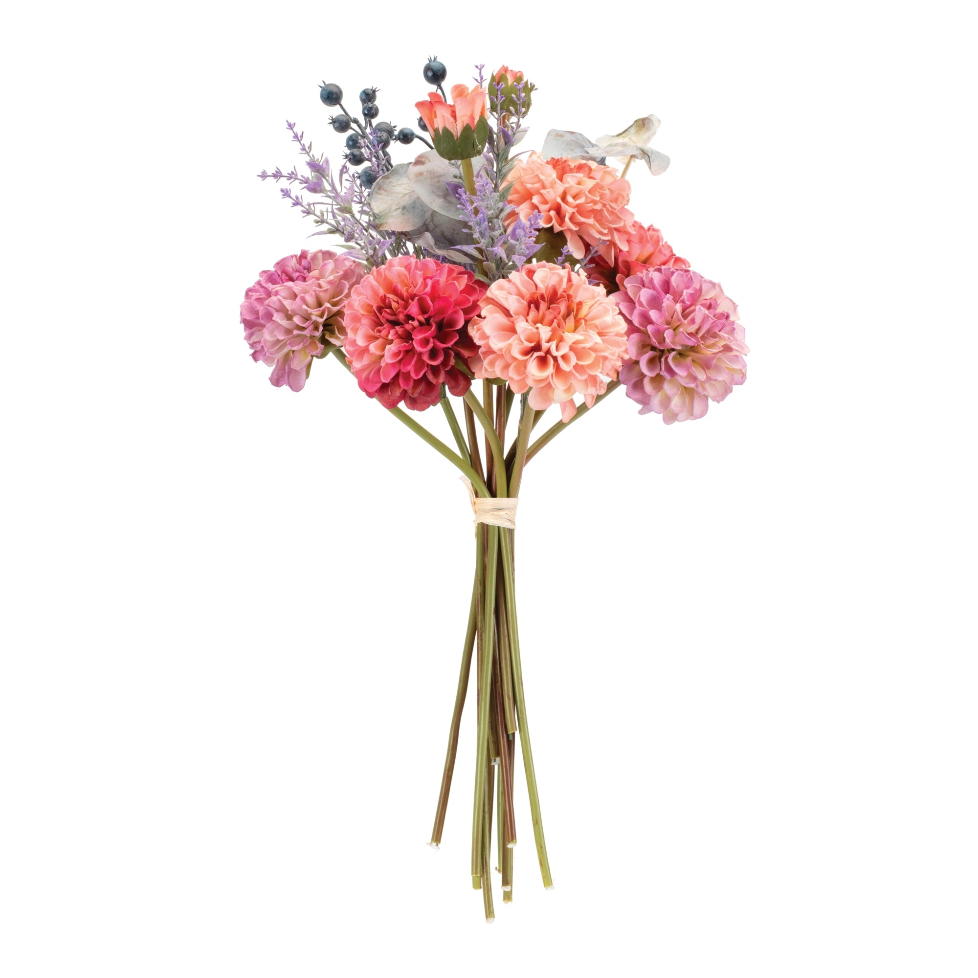 Mixed Zinnia Floral Bouquet, Set of 2