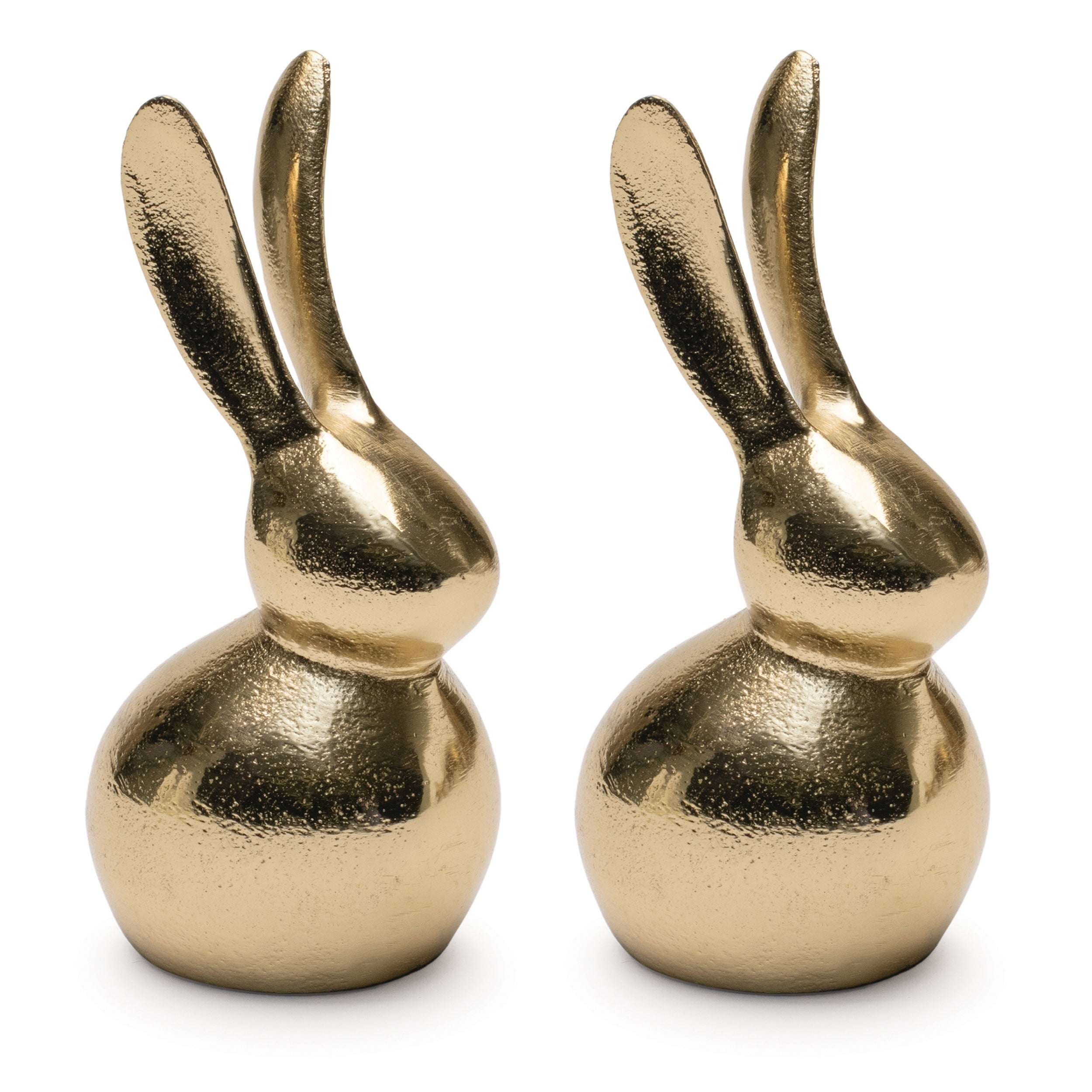 Modern Metal Bunny Décor, Set of 2