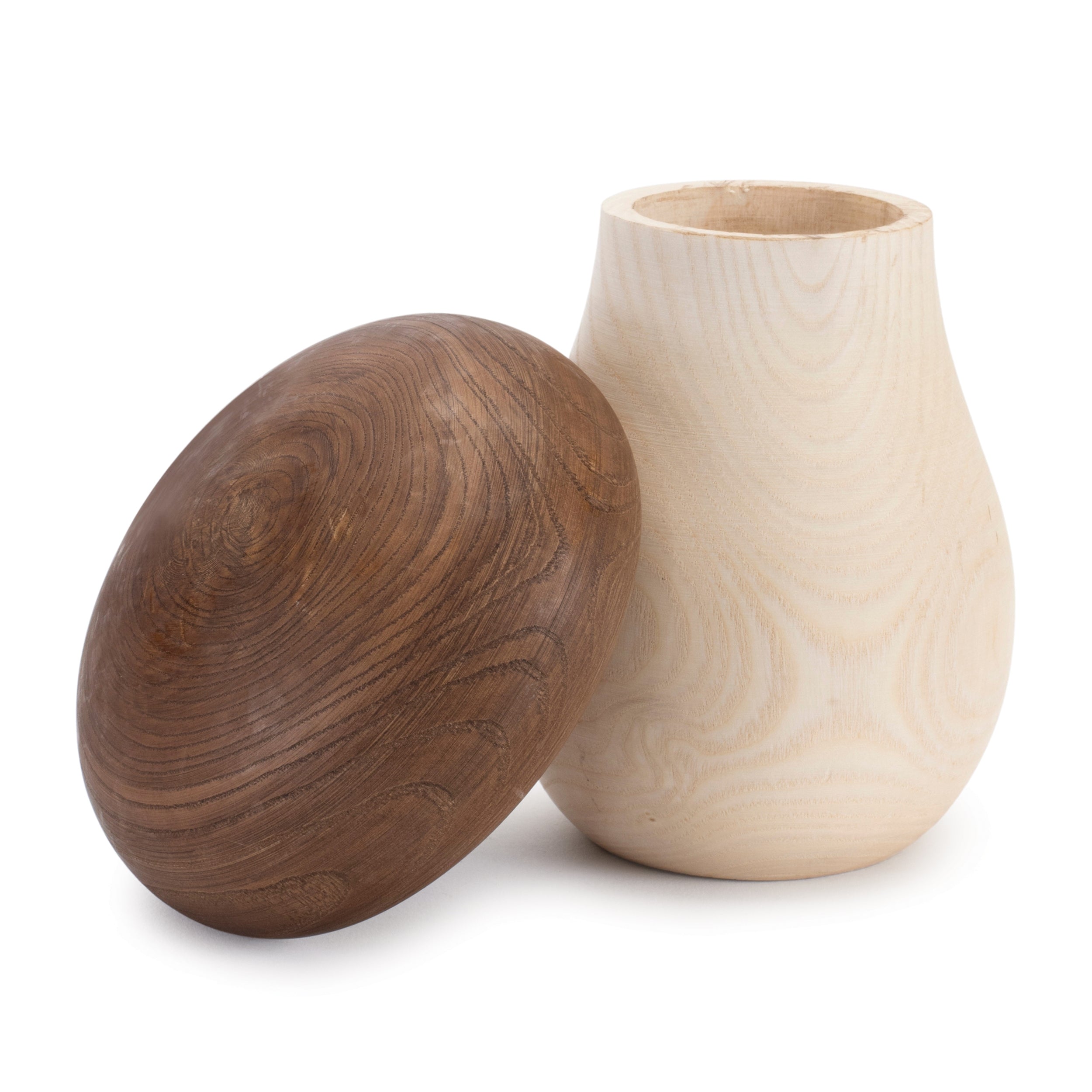 Wood Mushroom Box Decor, Set of 2