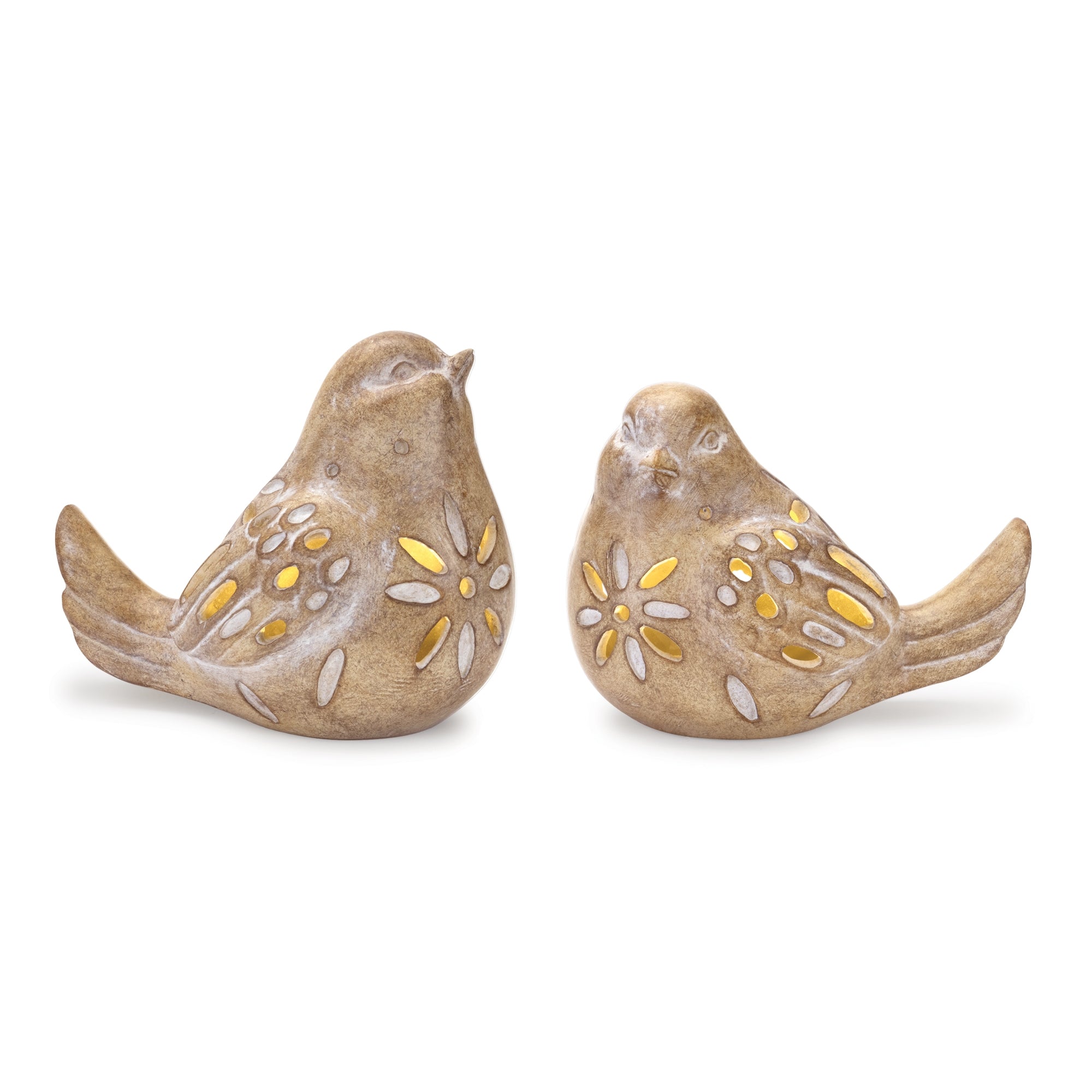 LED Bird Figurine, Set of 2