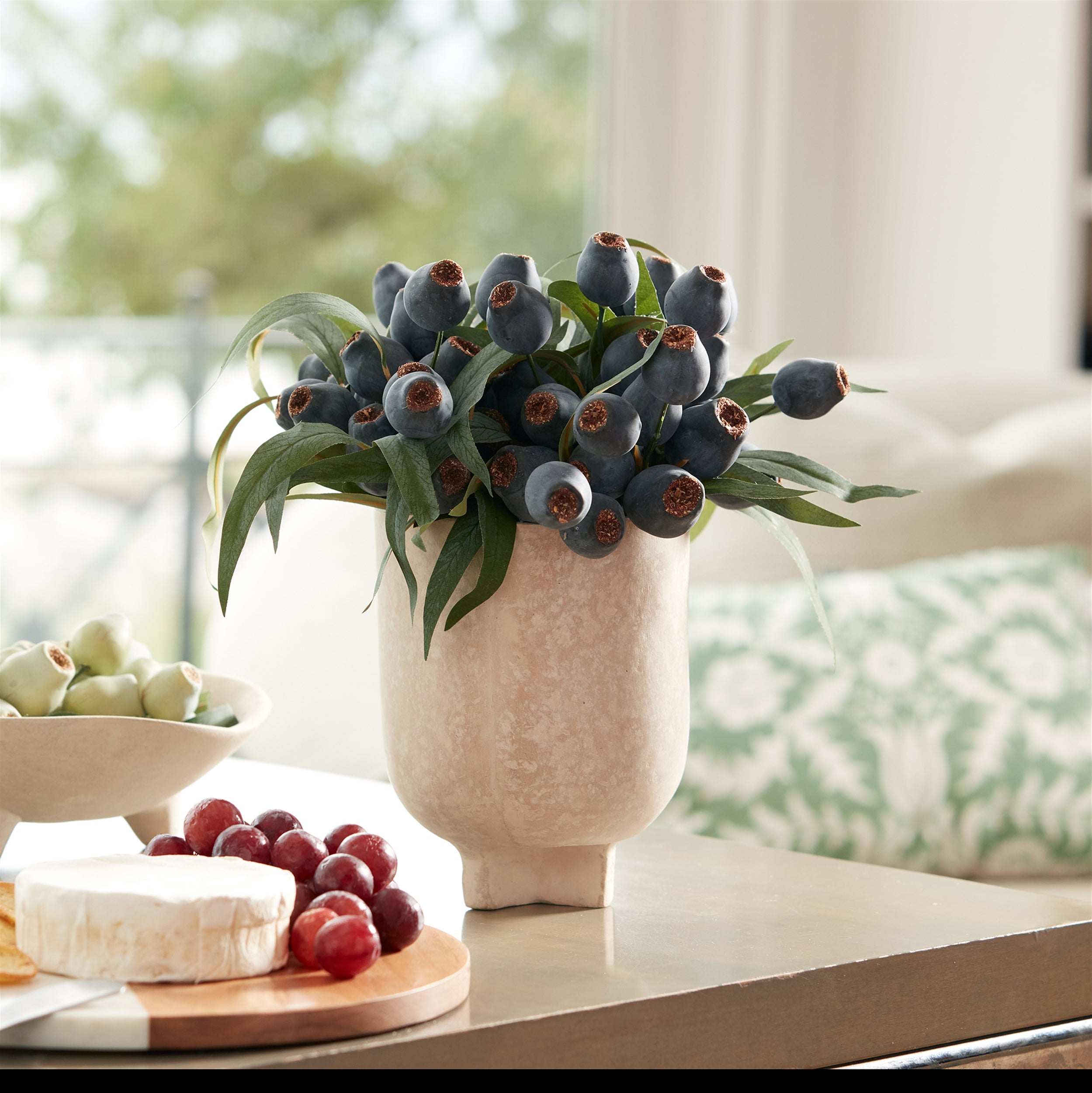 Blue Pod Foliage Bundle, Set of 2