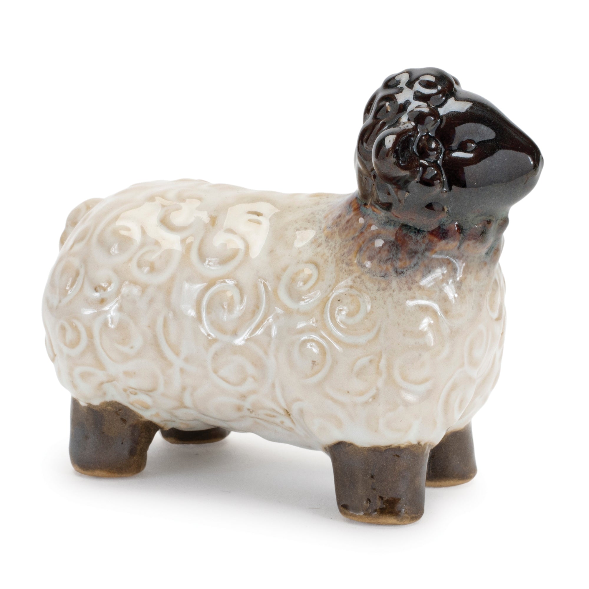 Mini Sheep Figurine, Set of 6