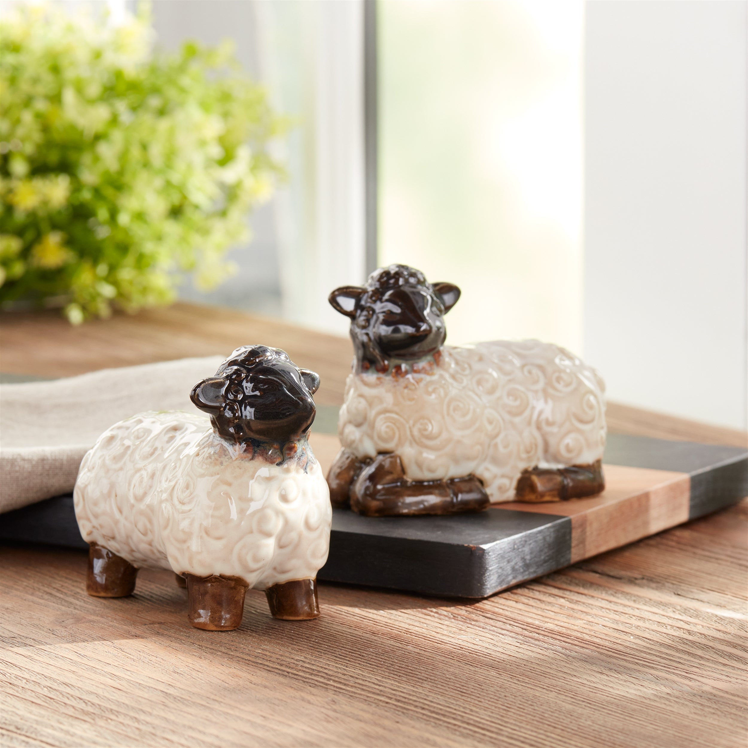 Mini Sheep Figurine, Set of 6