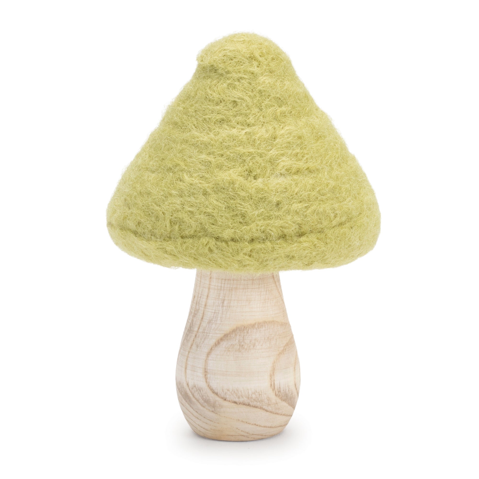 Felt Wood Mushroom Decor, Set of 24