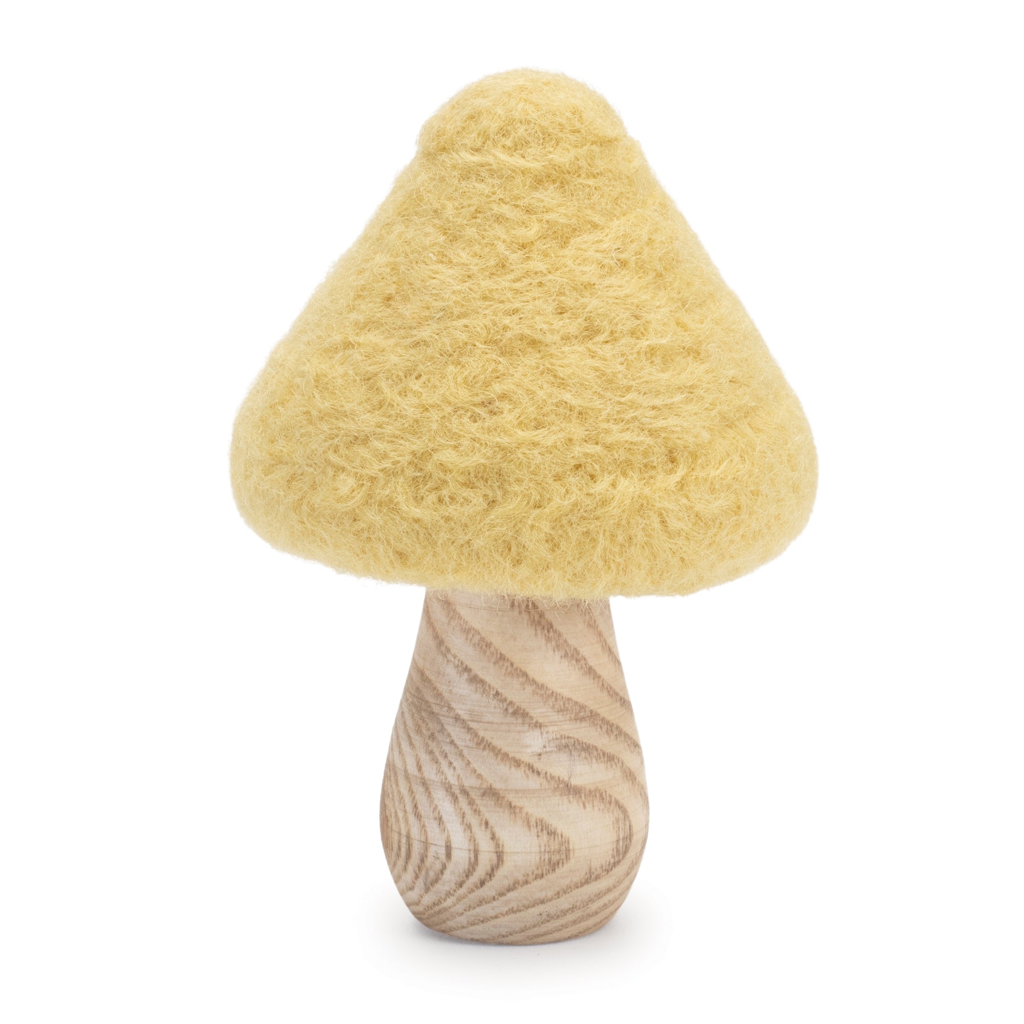 Felt Wood Mushroom Decor, Set of 24