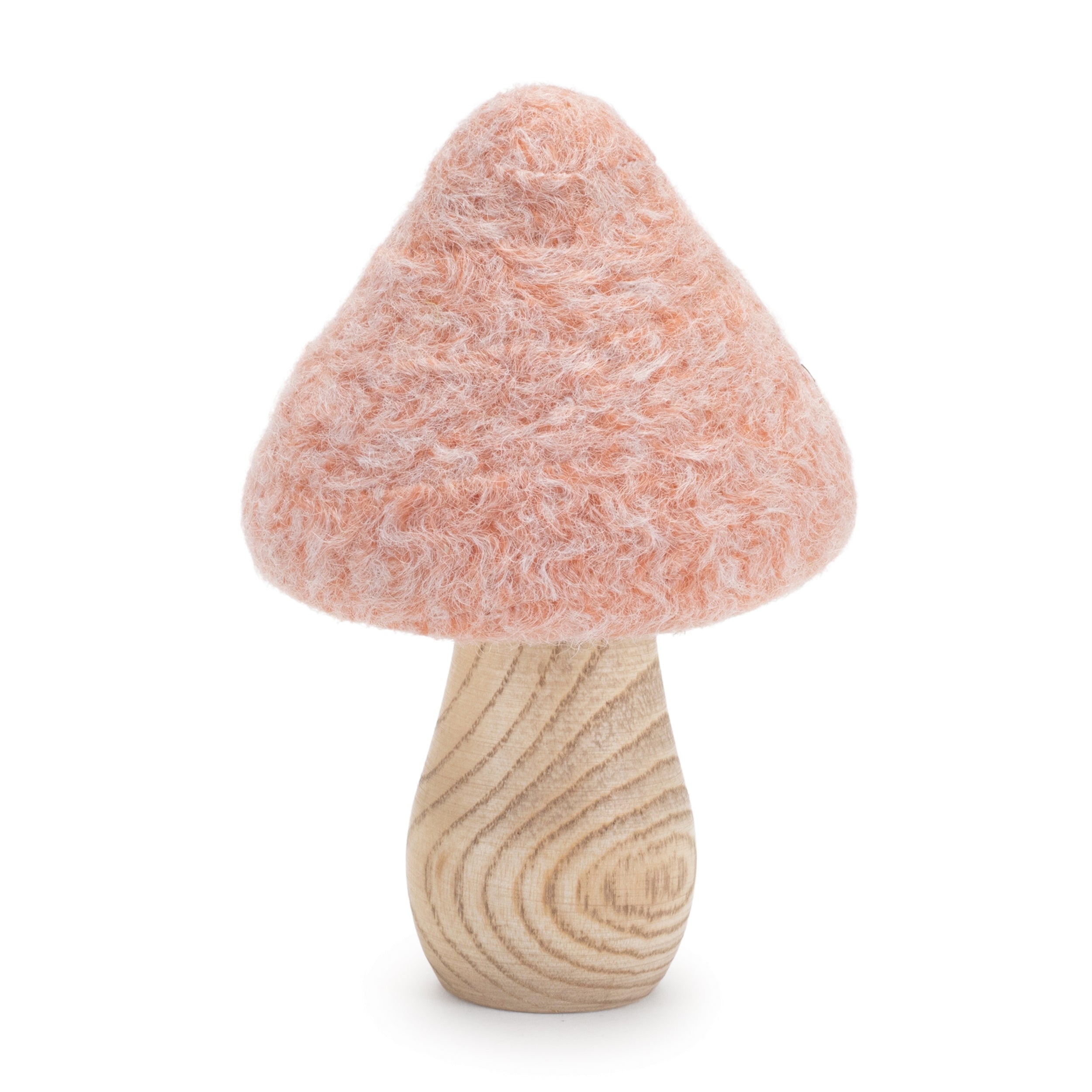 Felt Wood Mushroom Decor, Set of 24