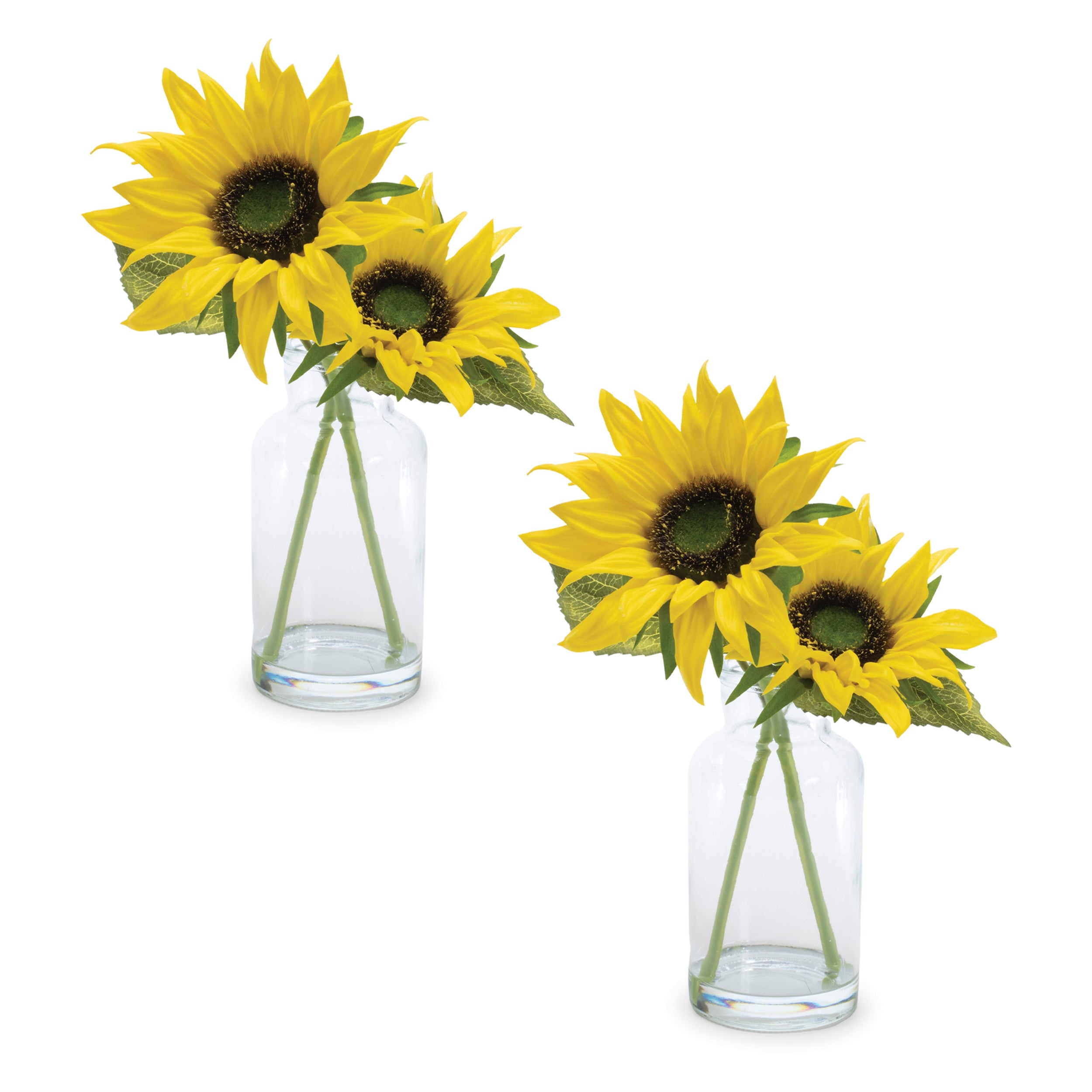 Sunflower Floral Vase, Set of 2