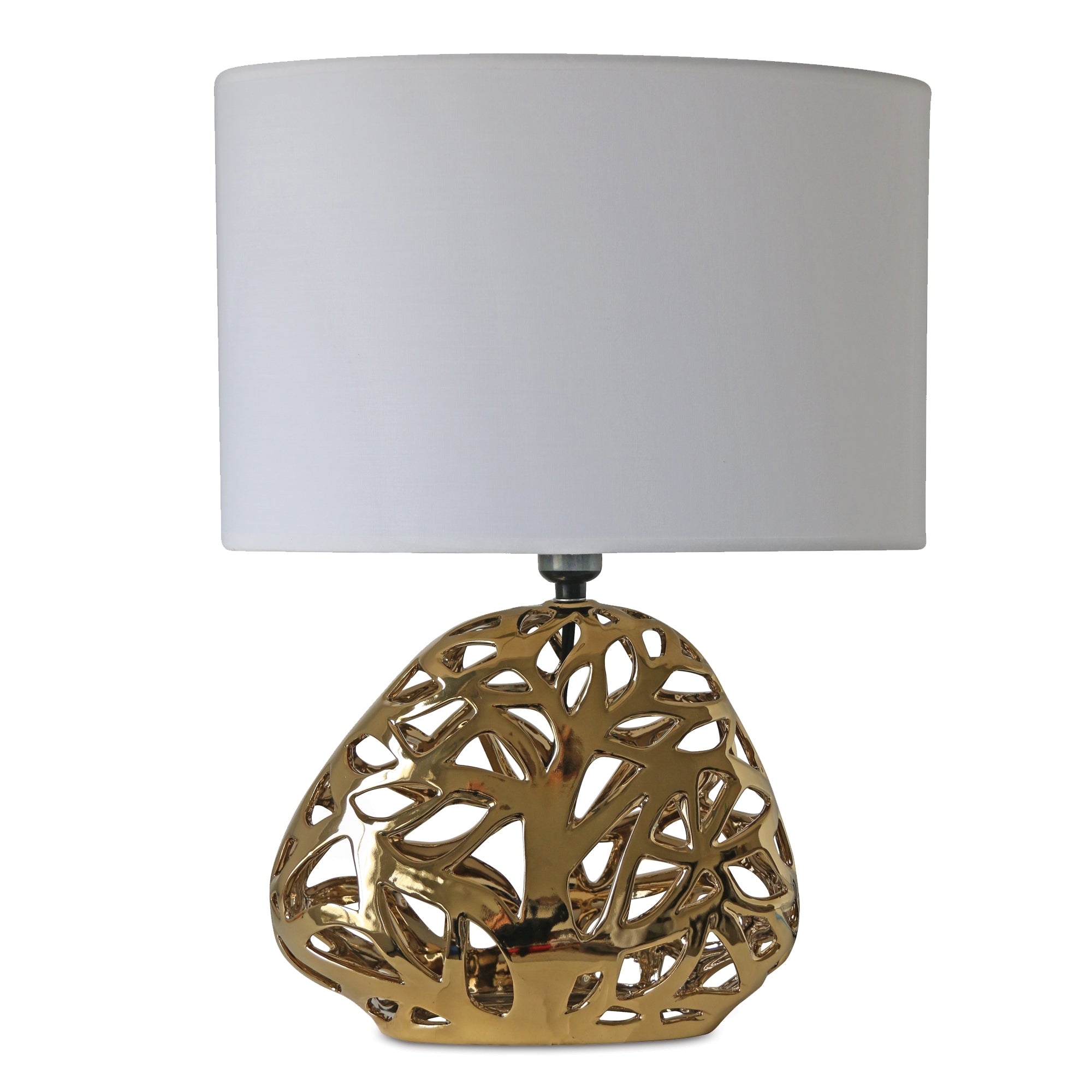 Abstract Cut Metal Table Lamp