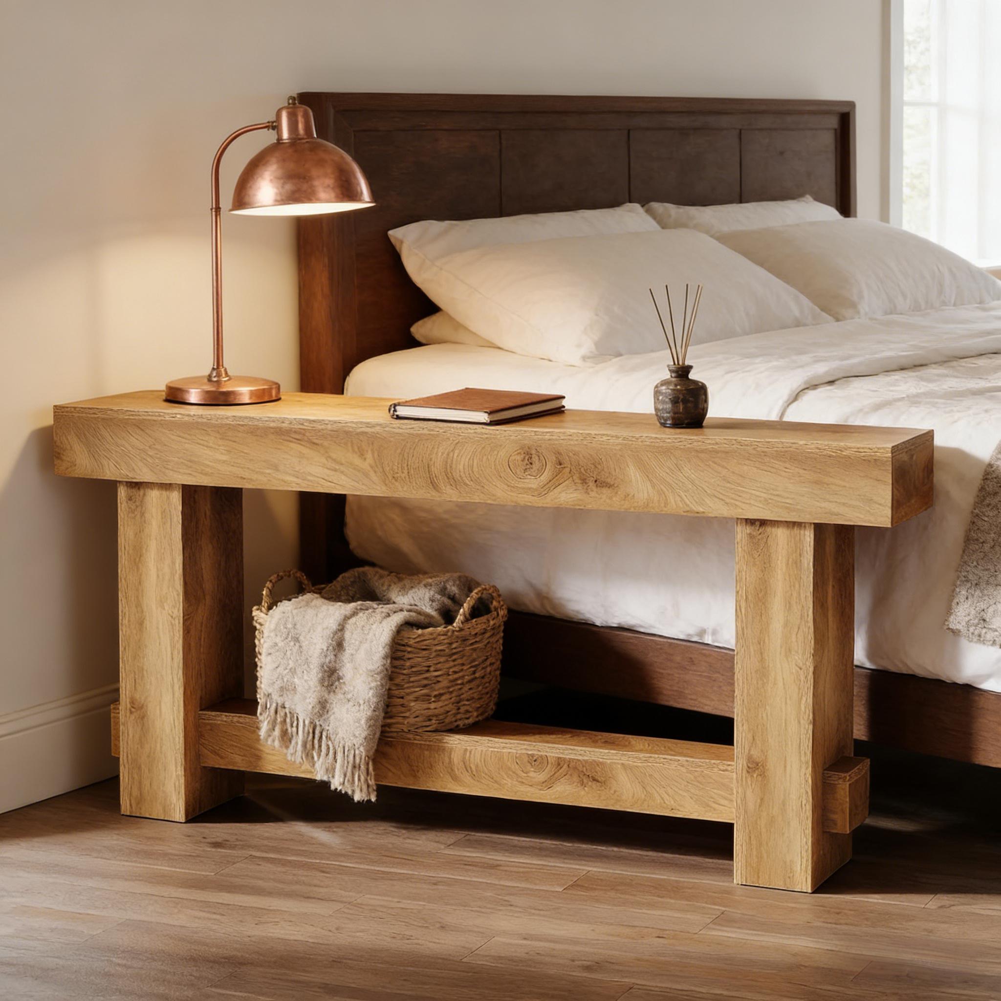 Rustic Farmhouse Oversized Console Table