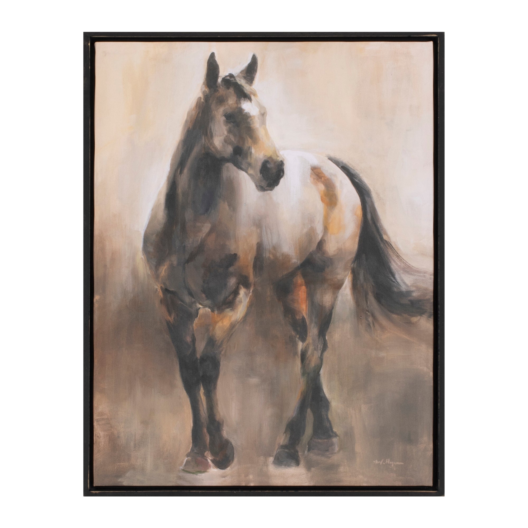 Framed Horse Canvas Art