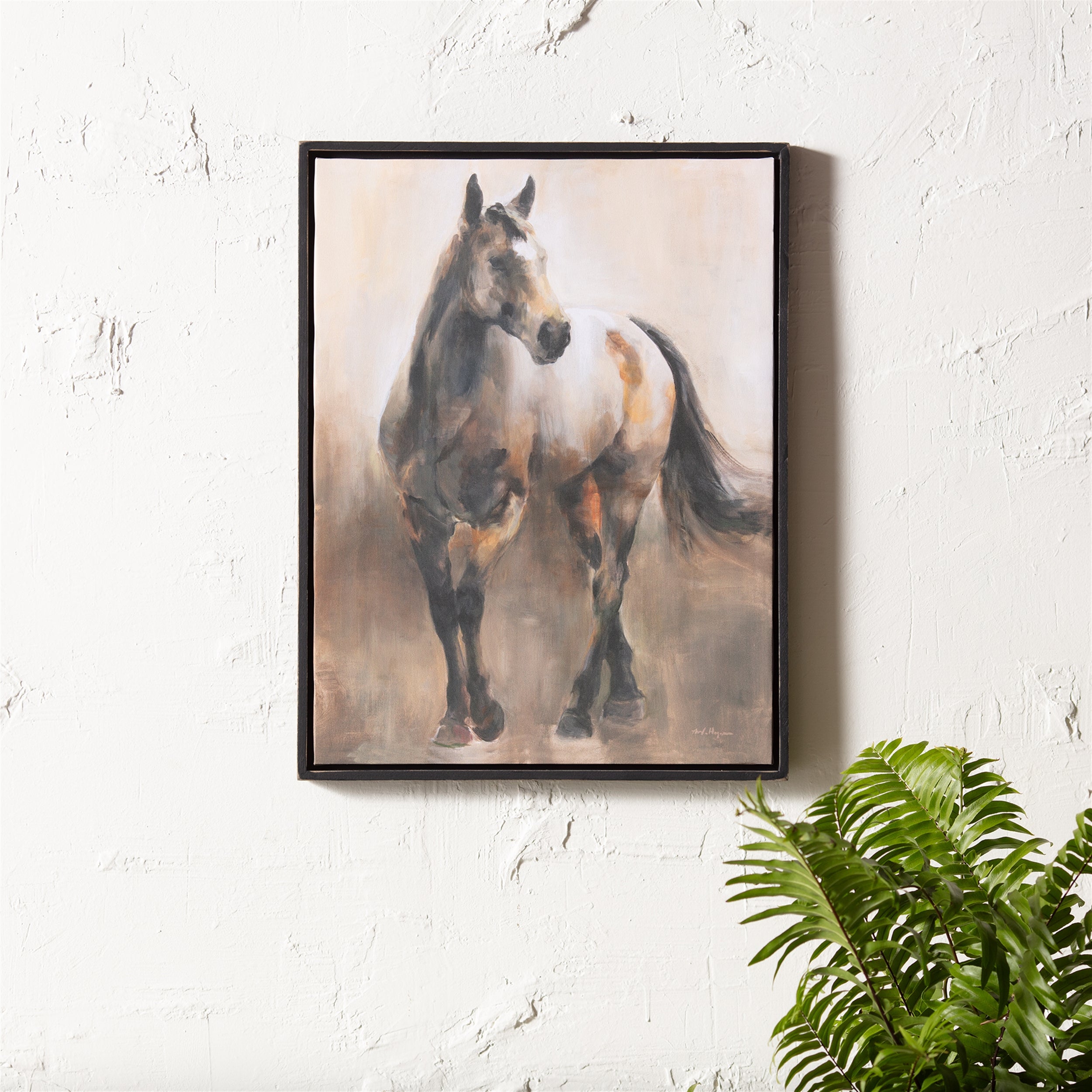 Framed Horse Canvas Art