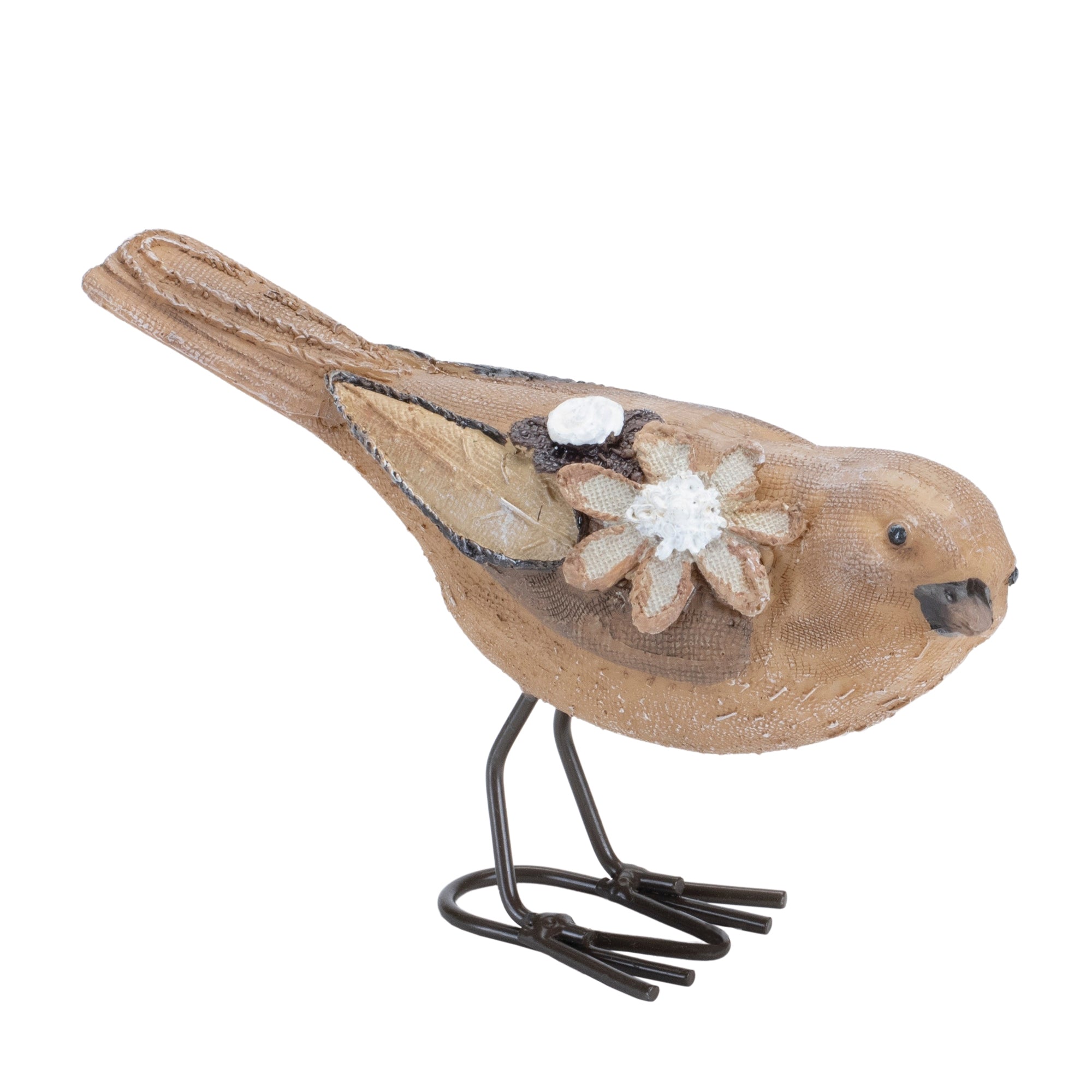 Floral Bird Figurine, Set of 2