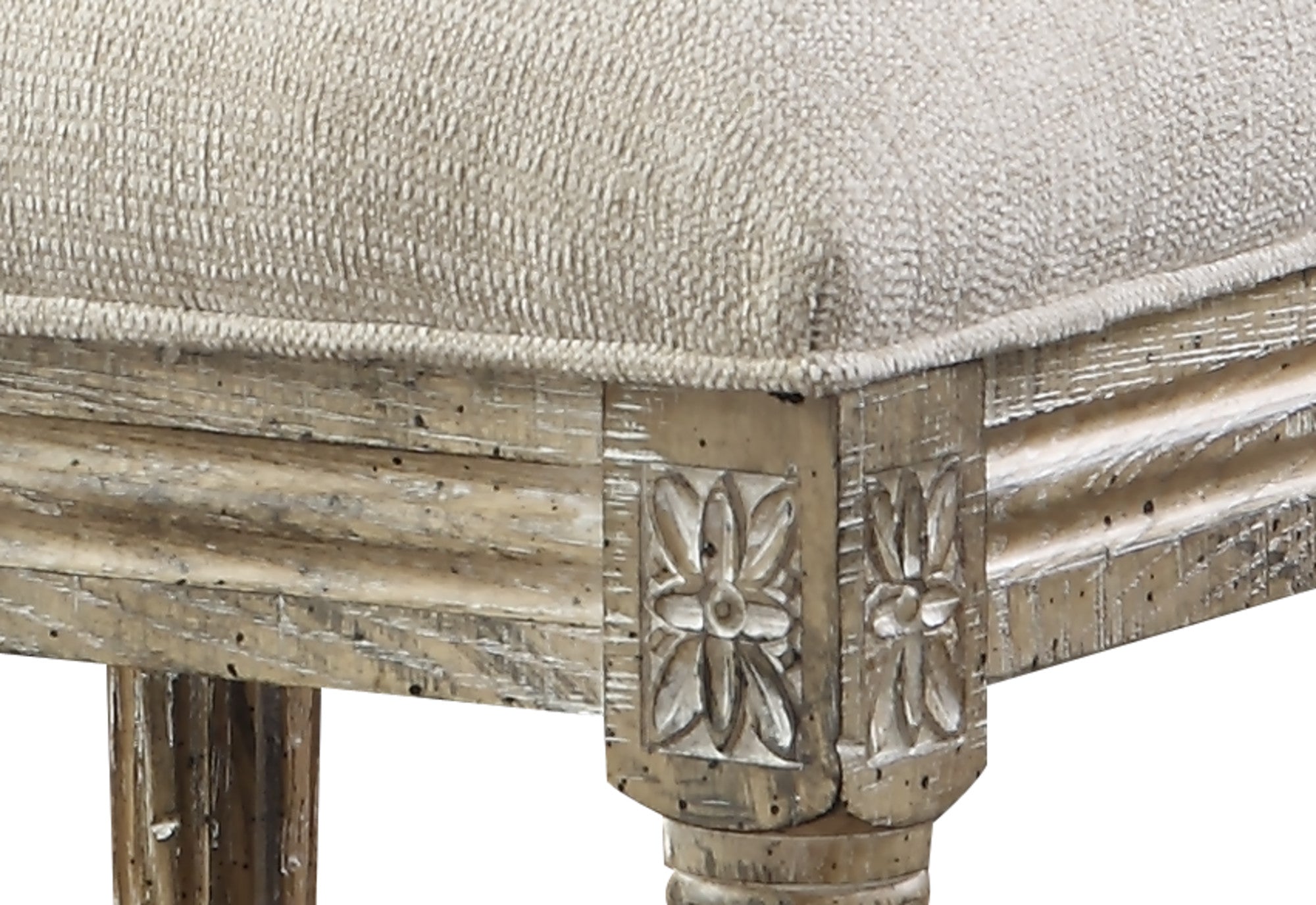 Brown Upholstered Dining Chairs, Set of 2
