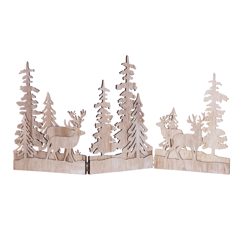 Winter Forest Scene Trifold Display 23.75"