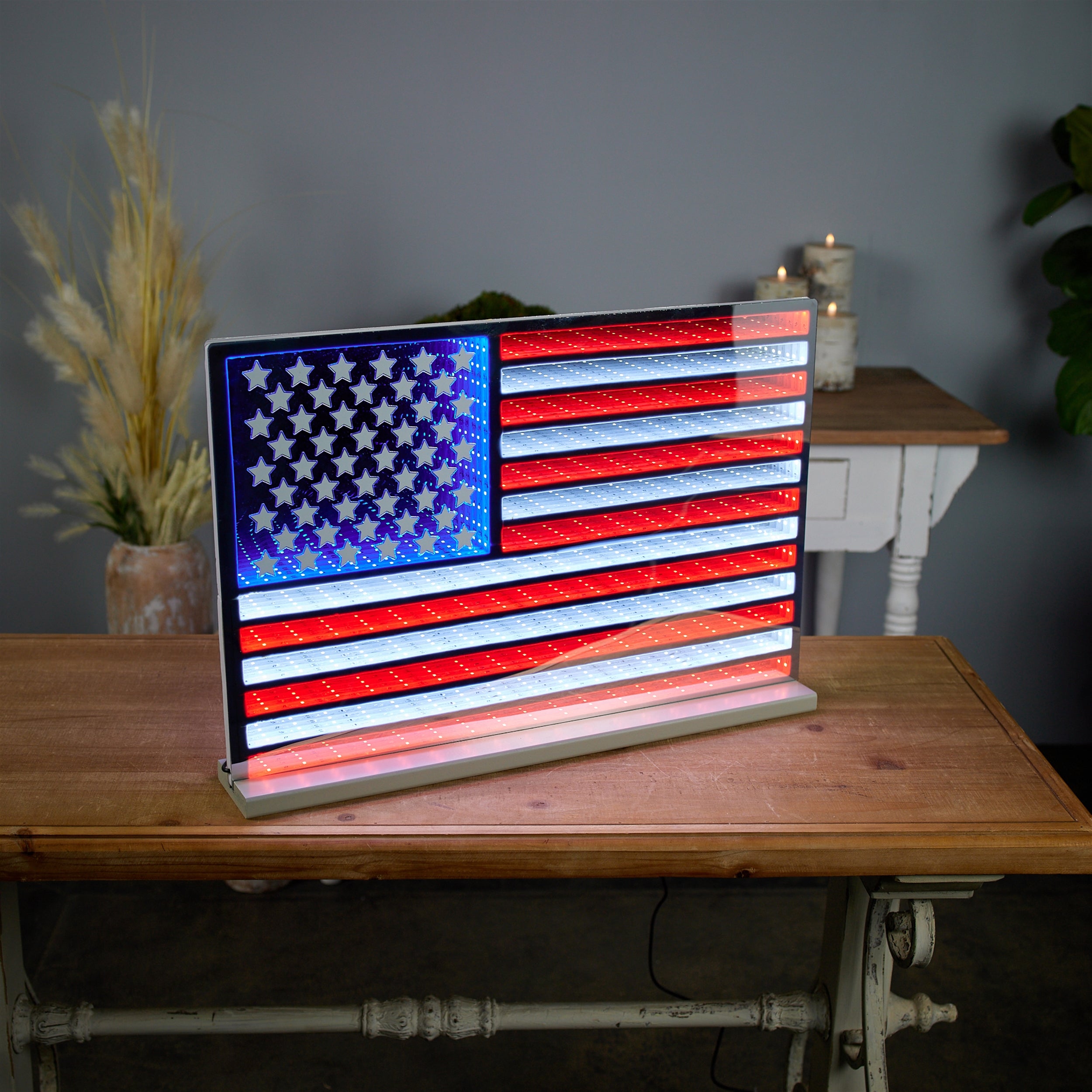 American Flag Ekko Light Display
