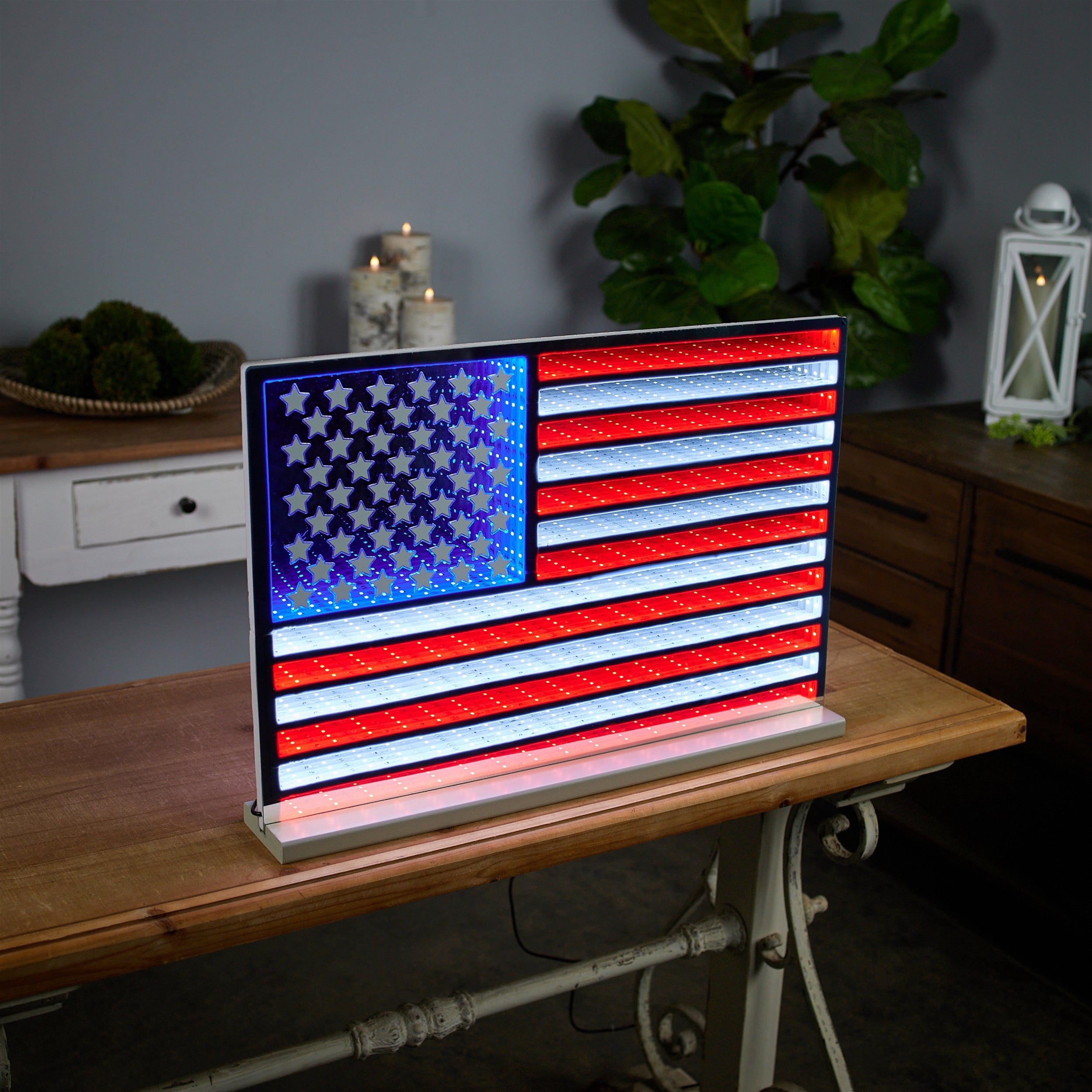 American Flag Ekko Light Display