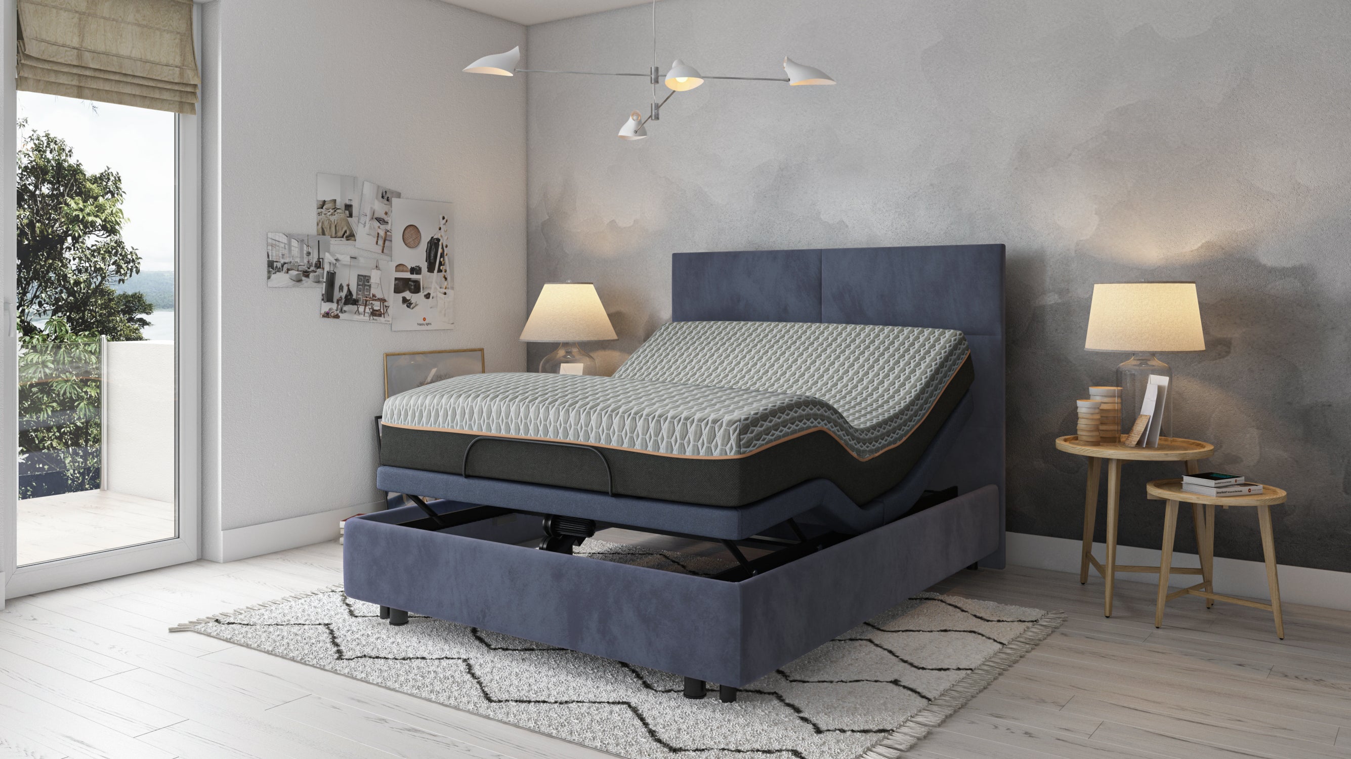 BedTech Copper Lux Hybrid 12" Mattress With Copper Infused Contouring Memory Comfort Layer and Supportive Coil System