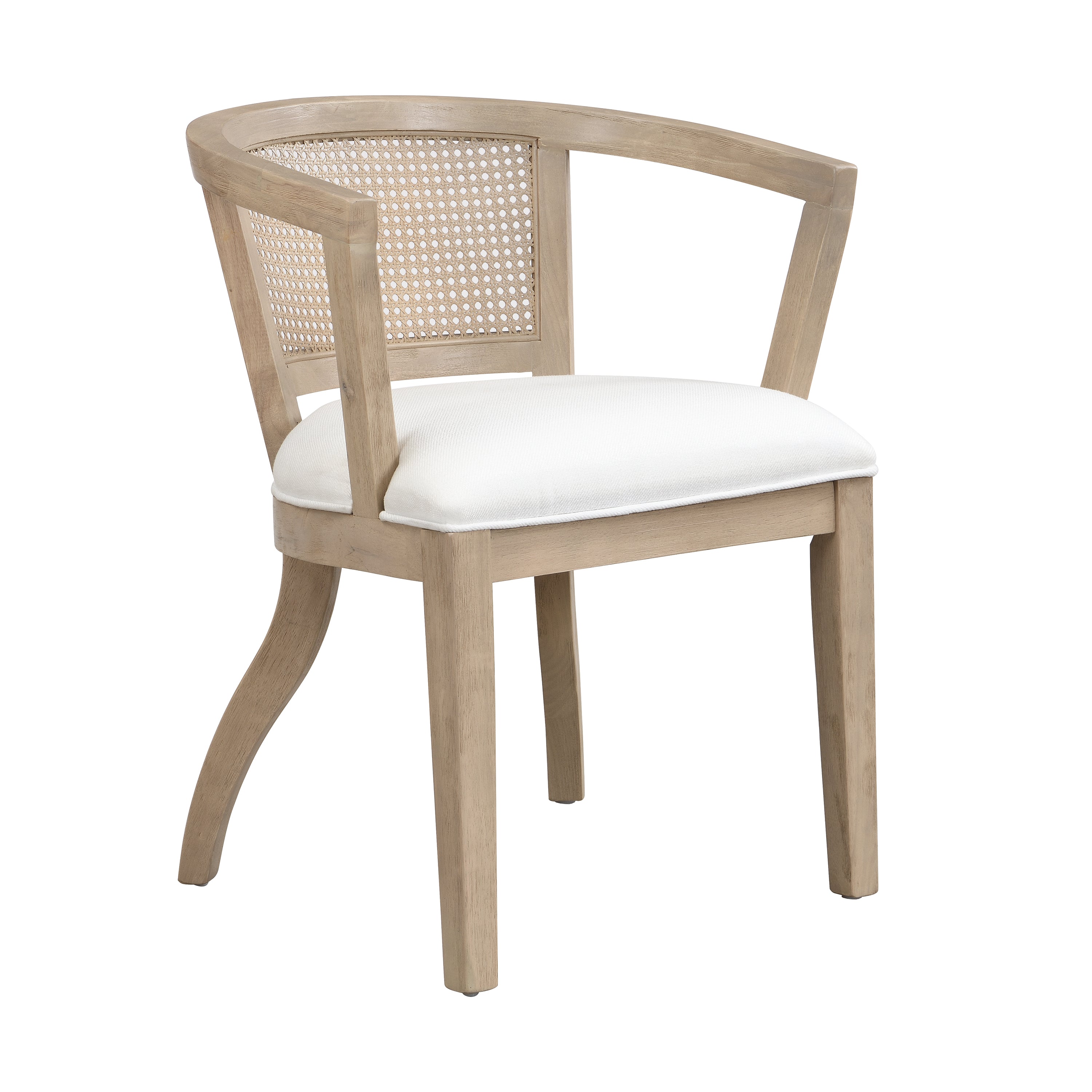 Rattan Barrel Dining Chair, Set of 2