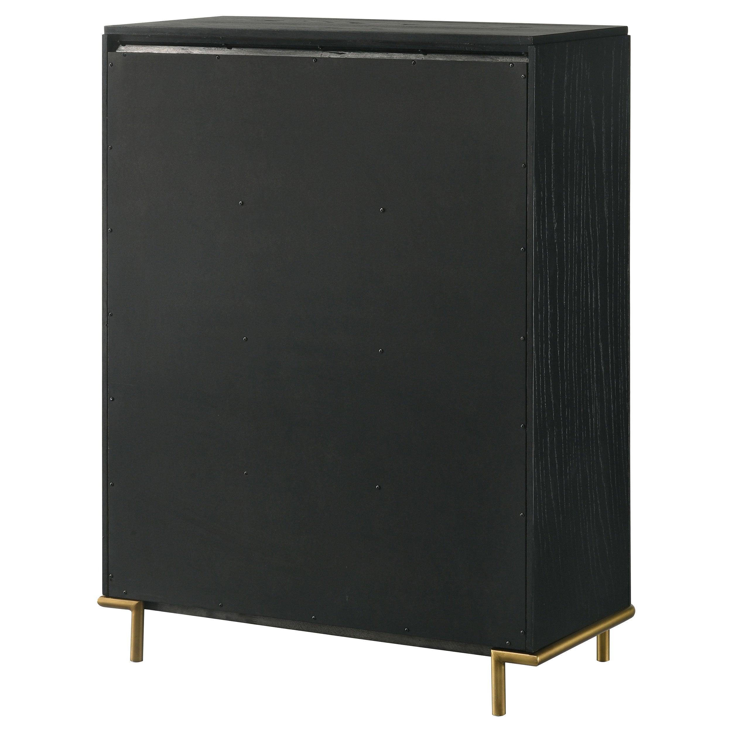 Anser Black 5-Drawer Chest