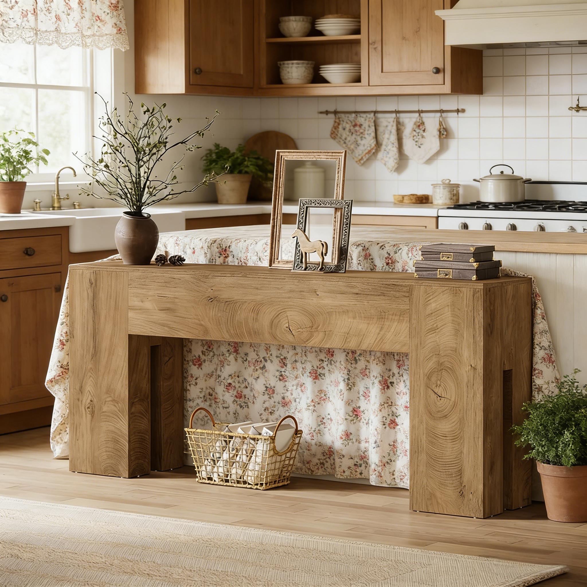 Tig Rustic Wooden Console Table