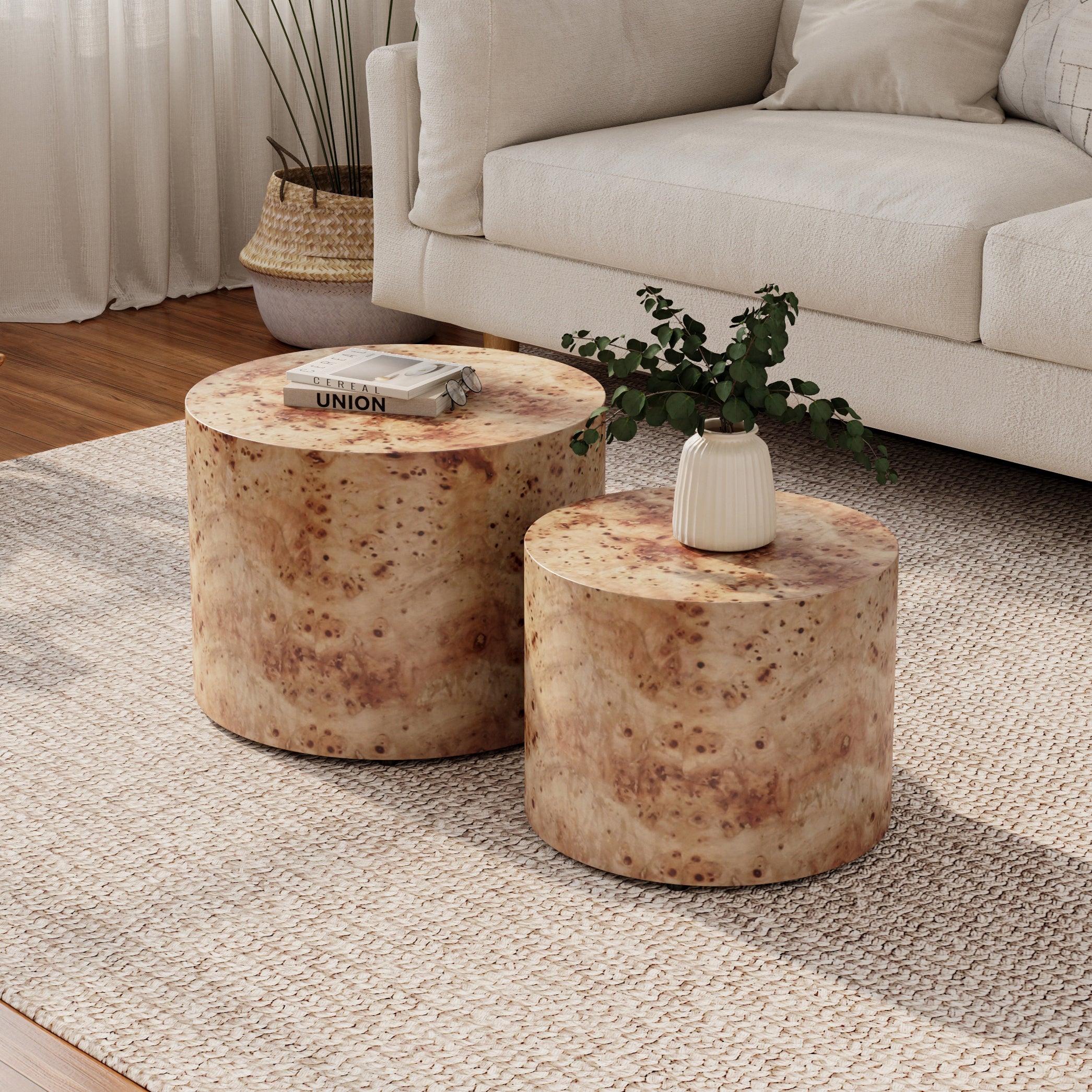 Nesting Coffee Tables, Set of 2