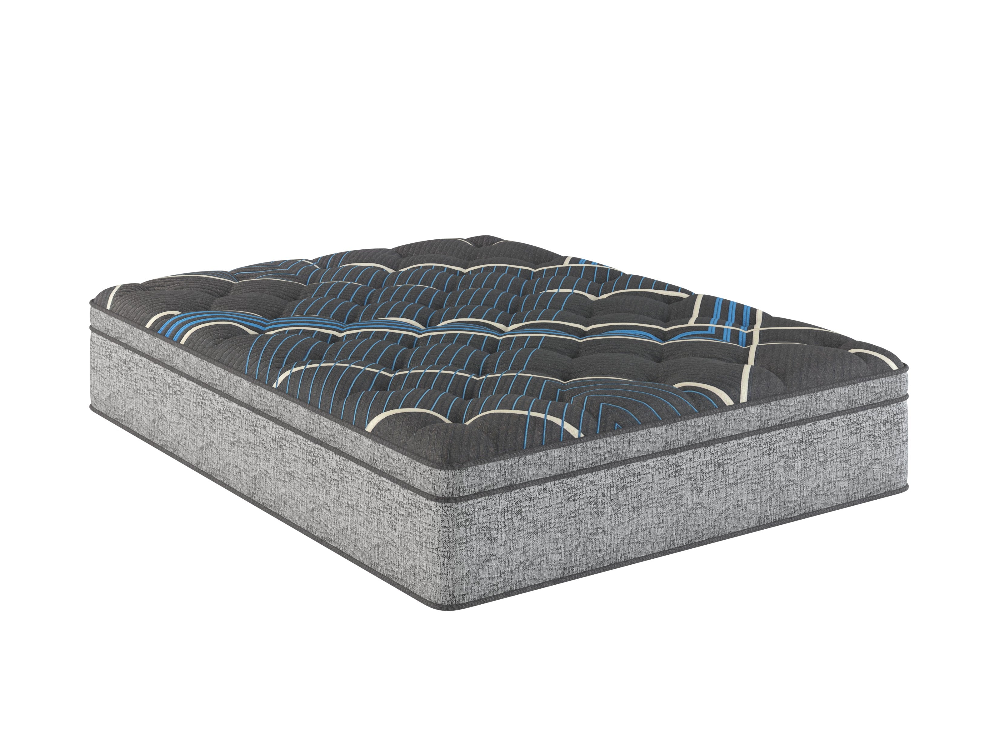 Restonic Comfort Care 15" Euro Top Hybrid Mattress, Individual Pocketed Coil Mattress, Plush Comfort