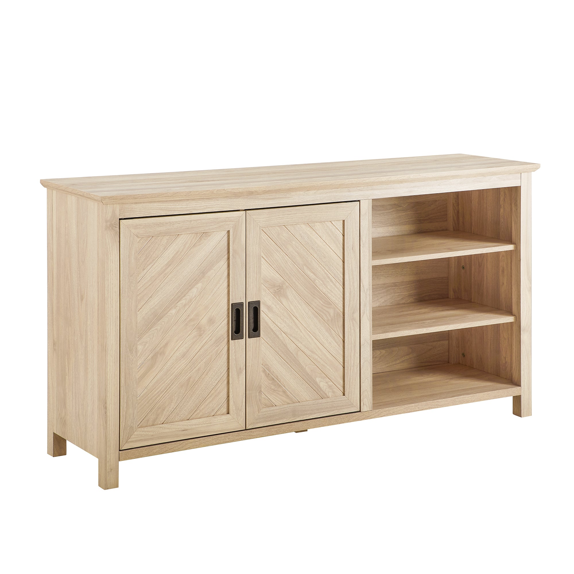Modern Angled Groove 2-Door Sideboard