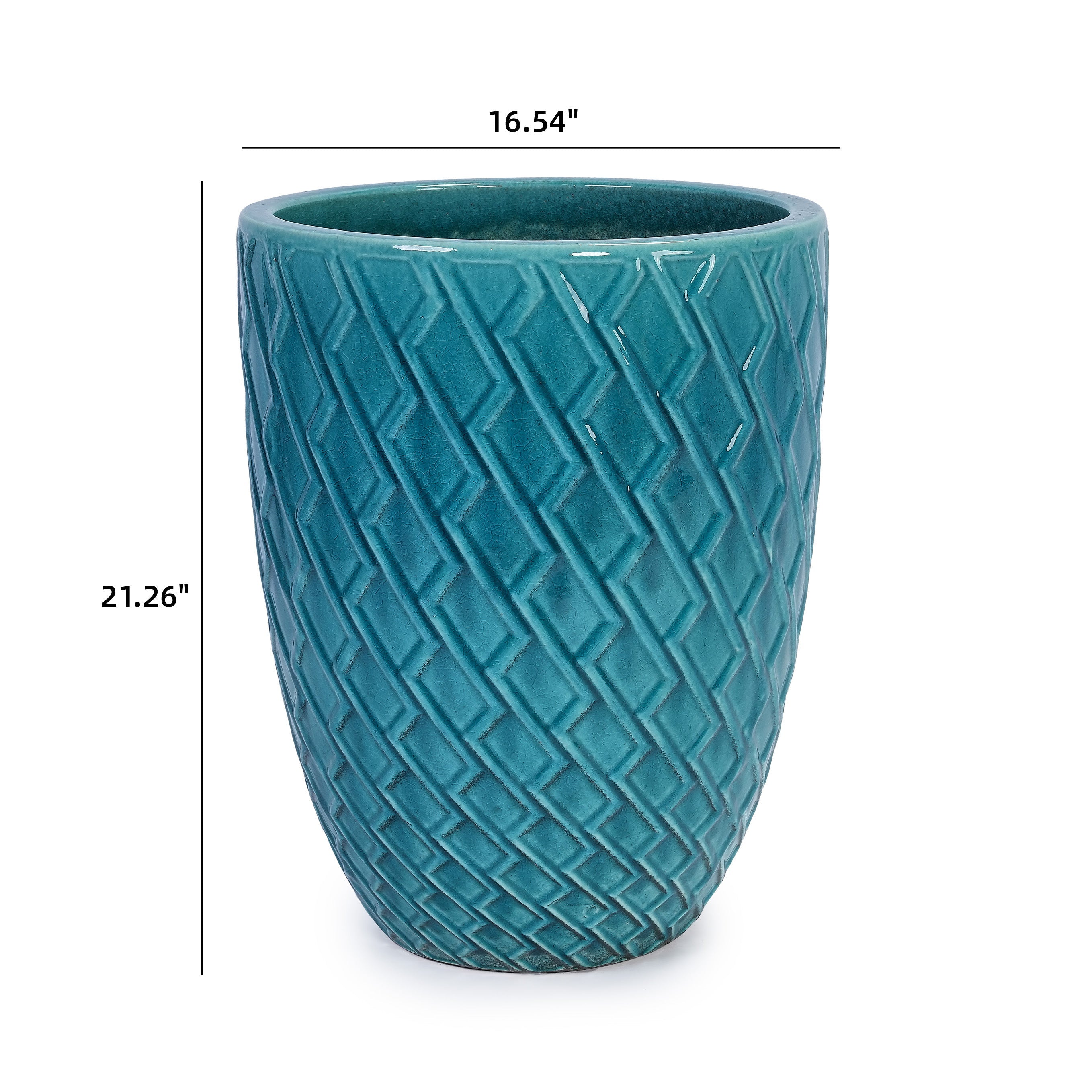 Elan Handmade White Ceramic Planter