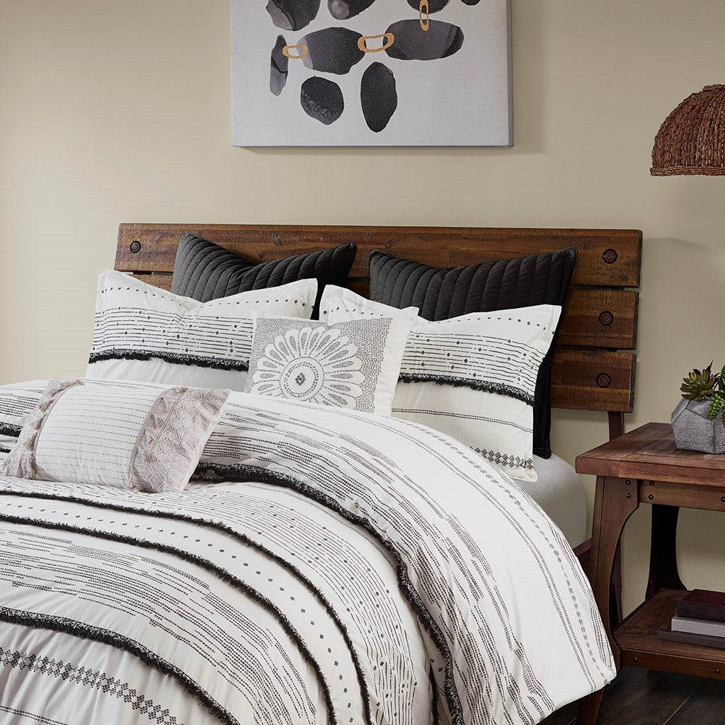 Nea Cotton Printed Comforter Set with Trim