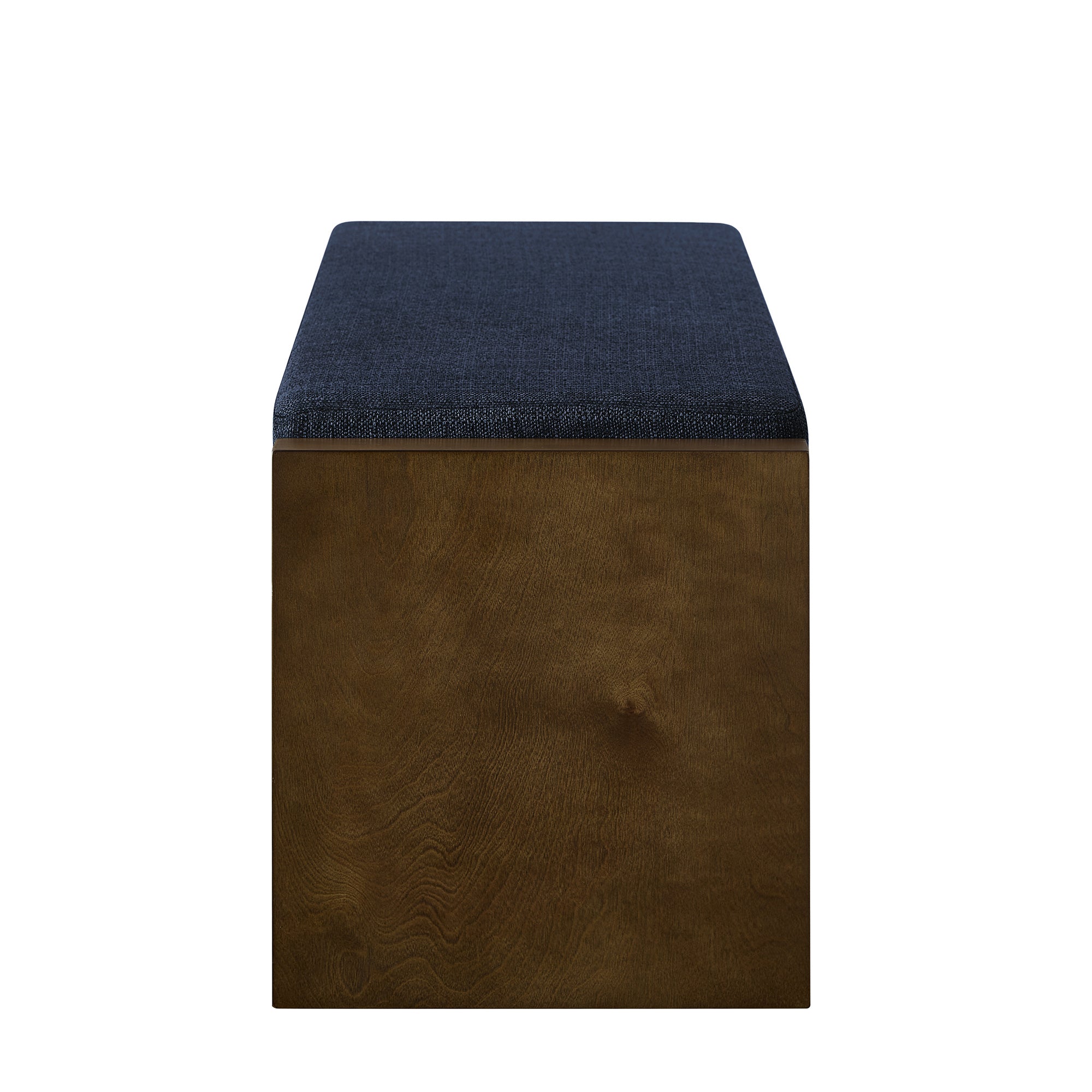 Accent Bench with Lower Shelf Shoe Rack and Padded Seating