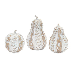 White-Washed-Wood-Design-Pumpkin-with-Leaf-Pattern-(set-of-3)-White-Fall-Decor