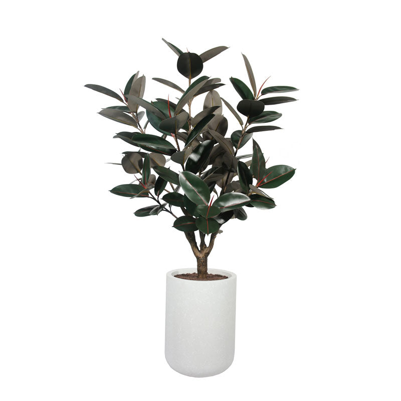 Faux Potted Rubber Tree, 5 ft