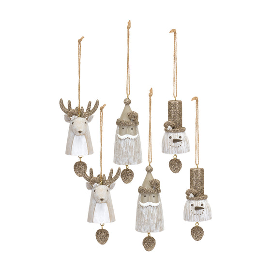 Modern-Winter-Character-Bell-Ornament-(set-of-6)-Silver-Ornaments