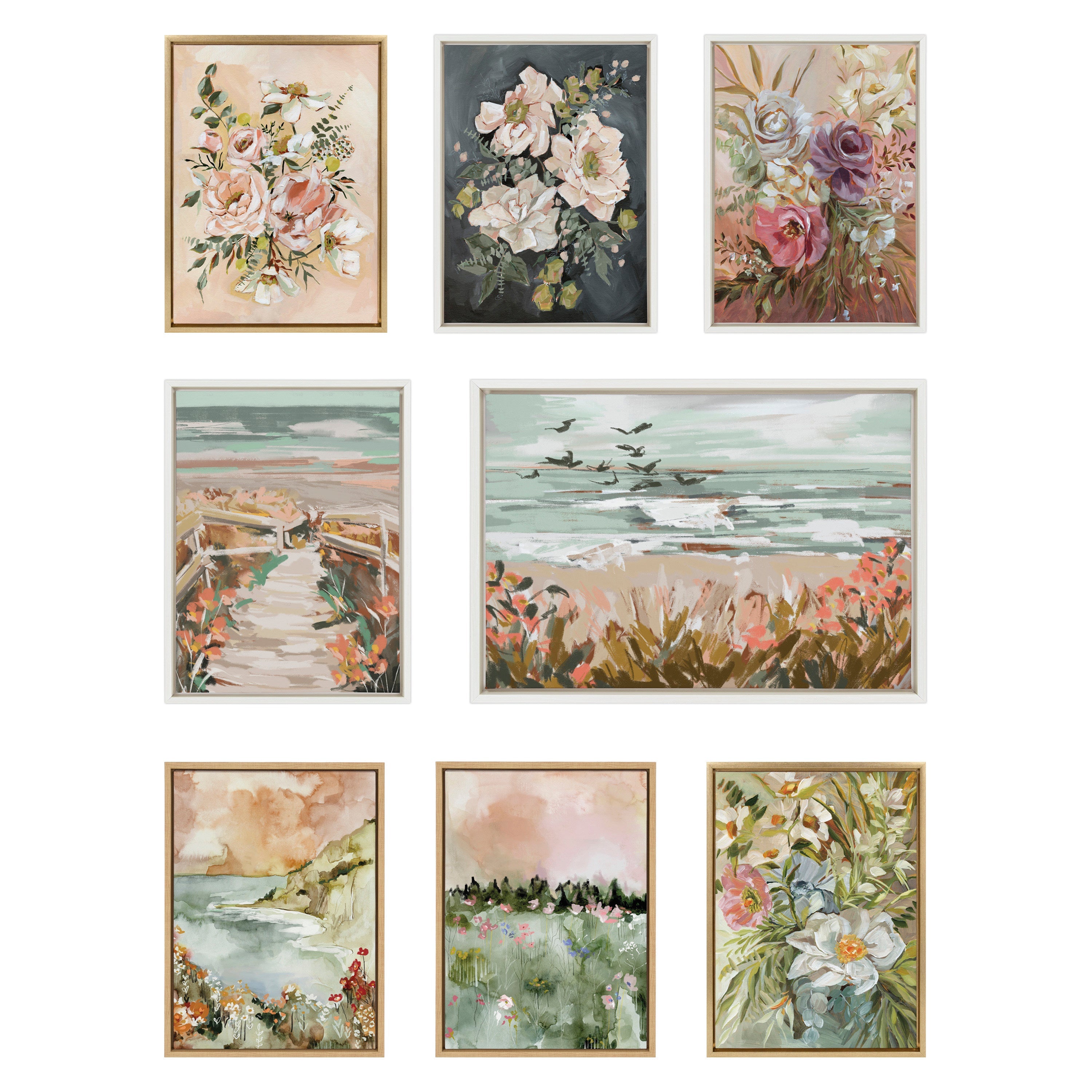 Sylvie Winter Landscape 2 Framed Canvas by Annie Quigley