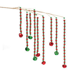 Hanging-Sleigh-Bell-Branch-(set-of-2)-Champagne-Ornaments