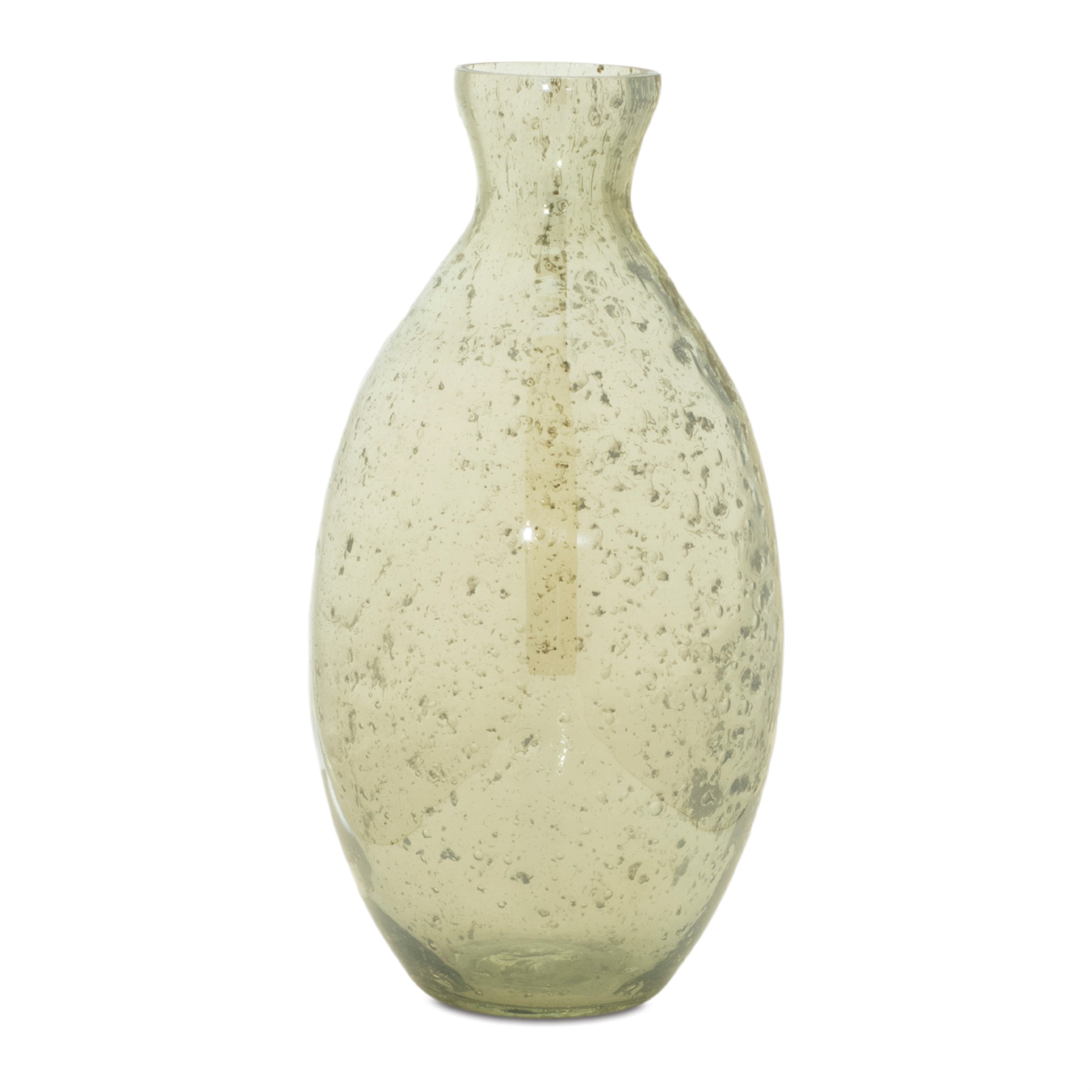Bubbled Glass Bud Vase, Set of 3