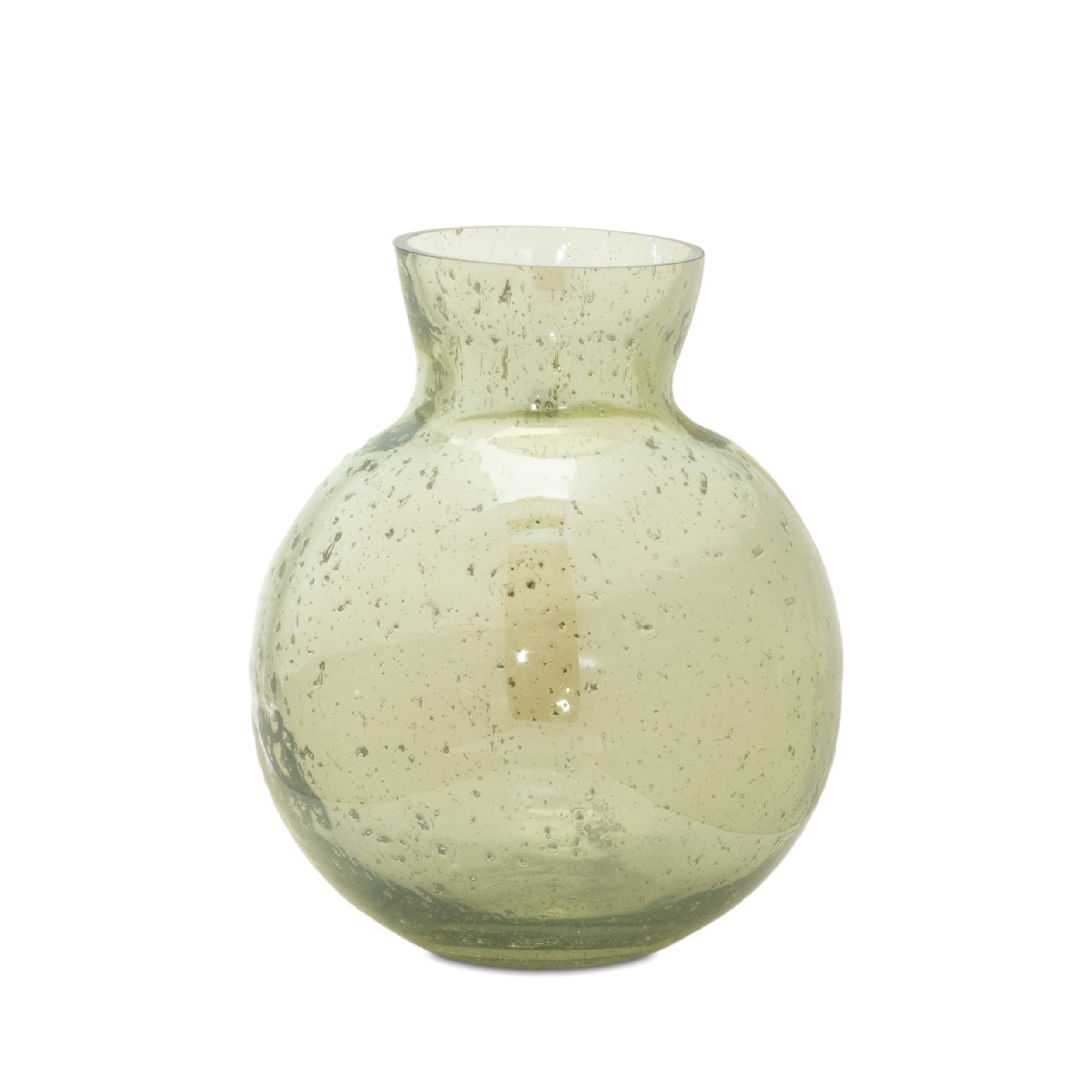 Bubbled Glass Bud Vase, Set of 3