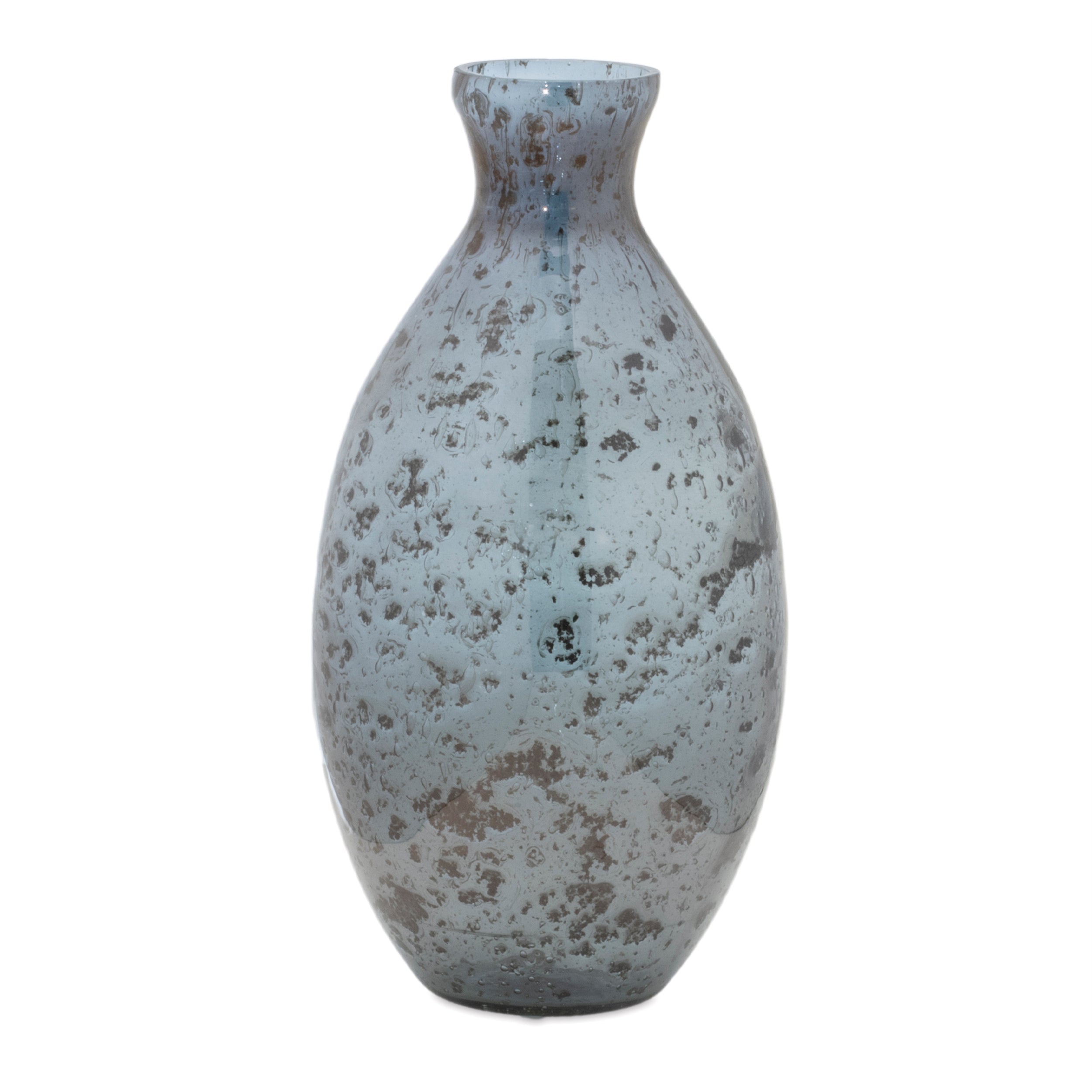 Bubbled Glass Bud Vase, Set of 3